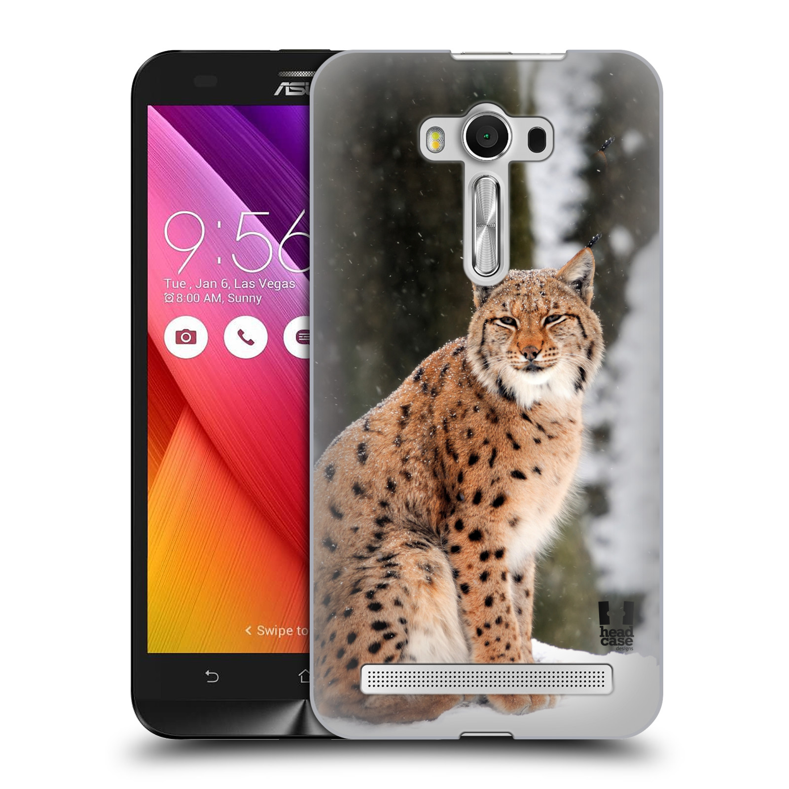 HEAD CASE plastový obal na mobil Asus Zenfone 2 LASER (5,5 displej ZE550KL) vzor slavná zvířata foto rys