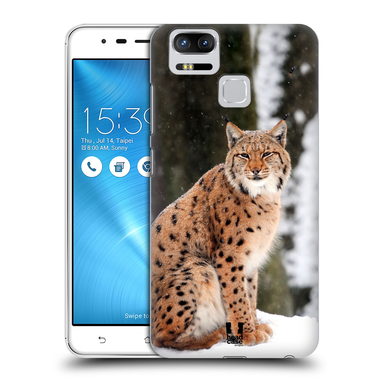 HEAD CASE plastový obal na mobil Asus Zenfone 3 Zoom ZE553KL vzor slavná zvířata foto rys