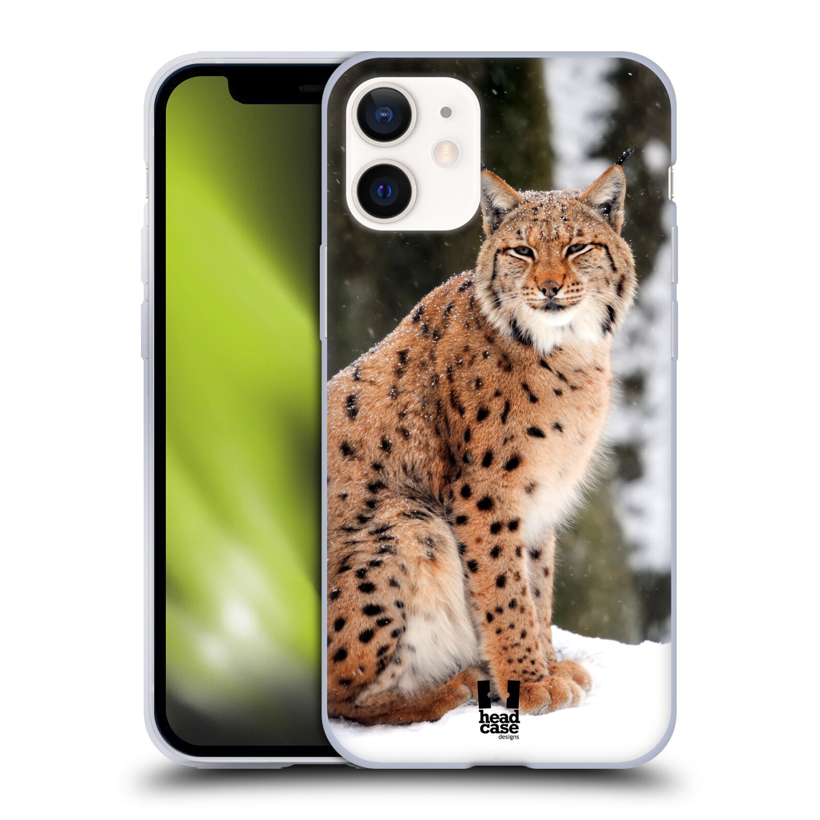 Plastový obal na mobil Apple Iphone 12 MINI vzor slavná zvířata foto rys