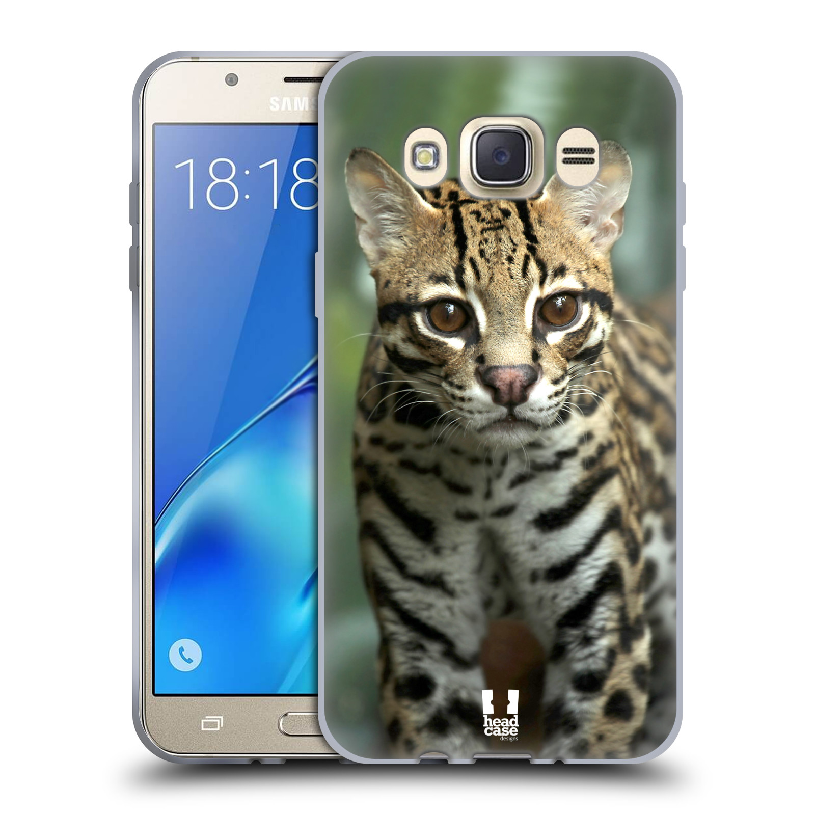 HEAD CASE silikonový obal, kryt na mobil Samsung Galaxy J7 2016 (J710, J710F) vzor slavná zvířata foto ocelot