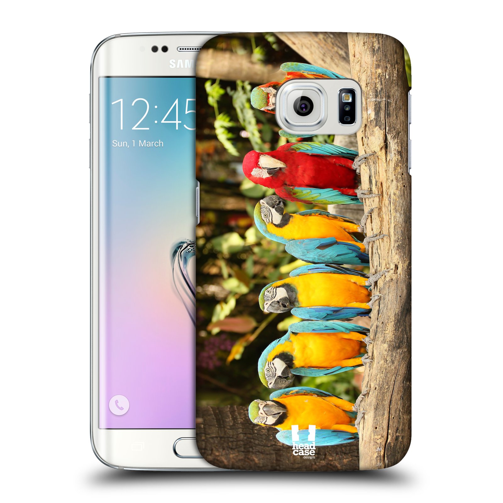 HEAD CASE plastový obal na mobil SAMSUNG Galaxy S6 EDGE (G9250, G925, G925F) vzor slavná zvířata foto papoušci