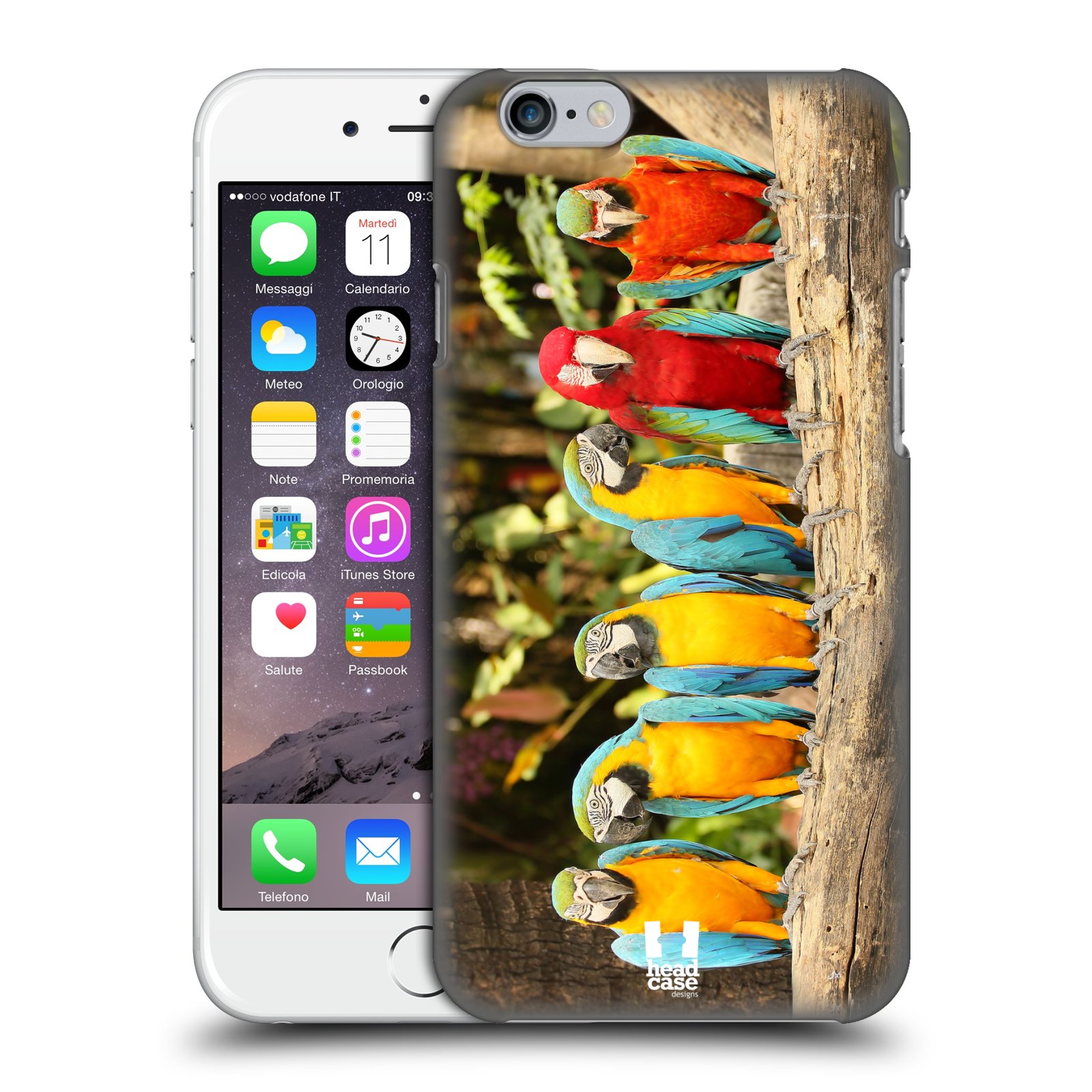 Plastové pouzdro pro mobil Apple Iphone 6/6S vzor slavná zvířata foto papoušci