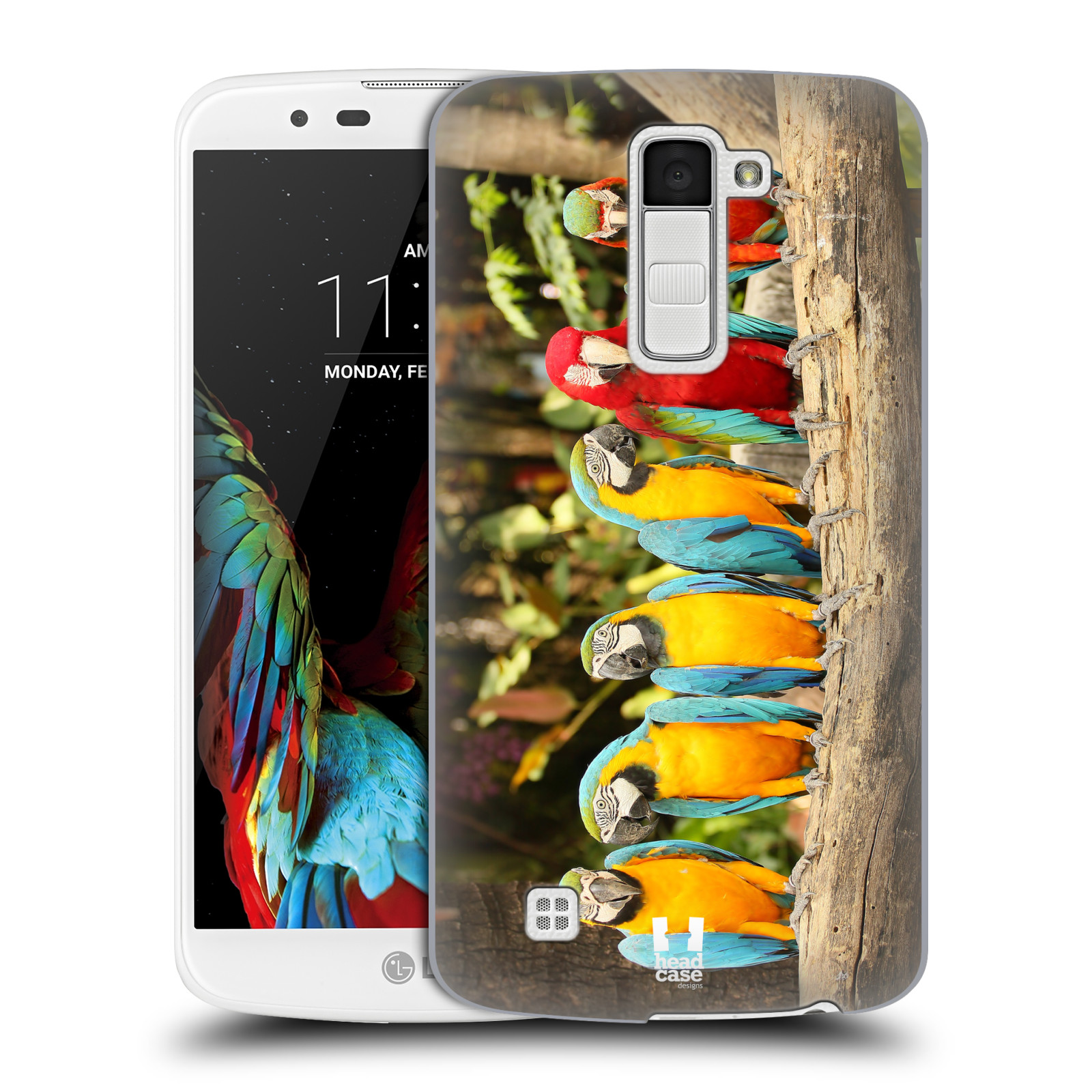 HEAD CASE plastový obal na mobil LG K10 vzor slavná zvířata foto papoušci