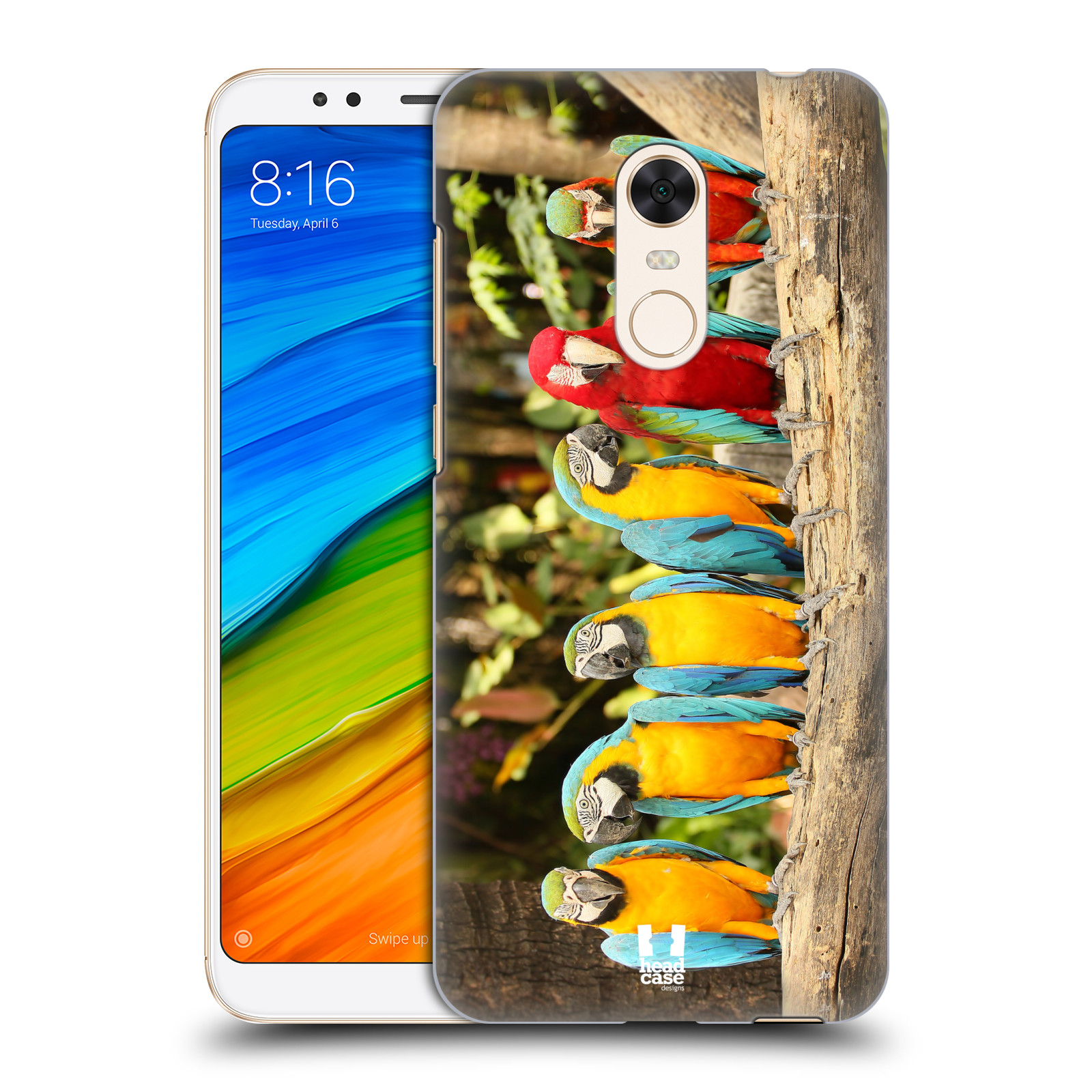 HEAD CASE plastový obal na mobil Xiaomi Redmi 5 PLUS vzor slavná zvířata foto papoušci