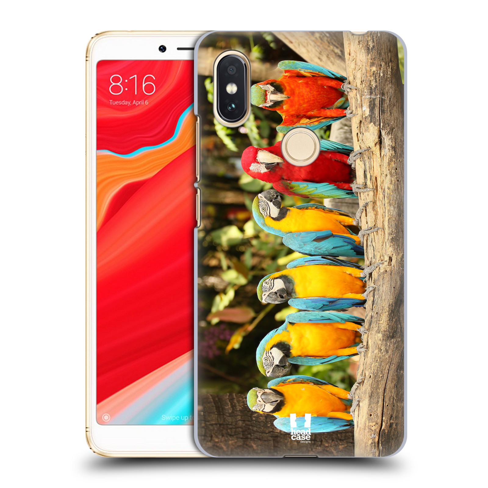 HEAD CASE plastový obal na mobil Xiaomi Redmi S2 vzor slavná zvířata foto papoušci