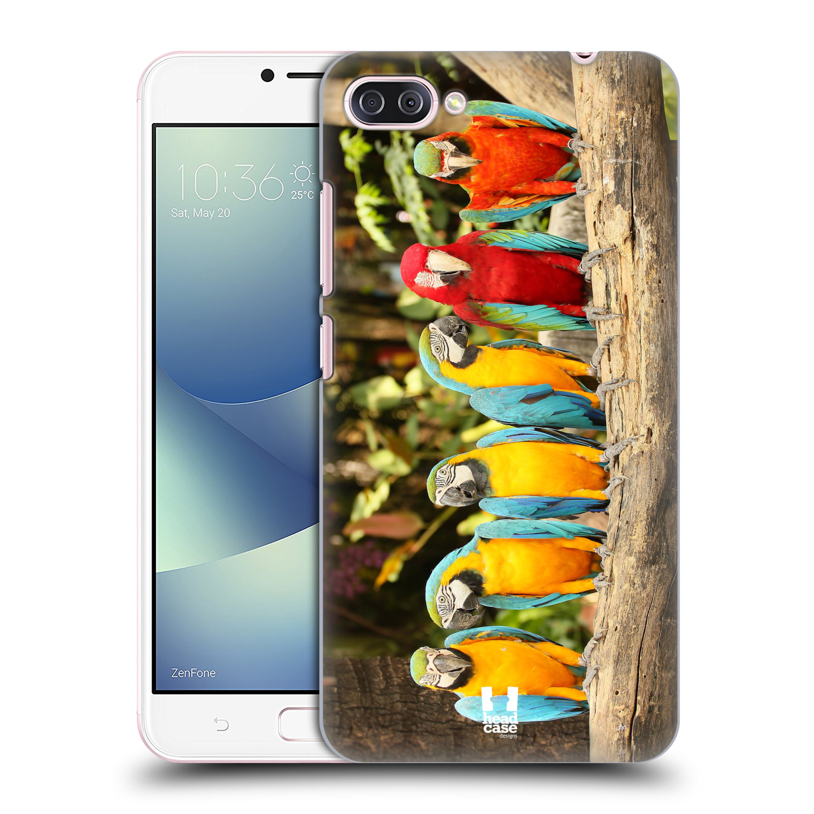 HEAD CASE plastový obal na mobil Asus Zenfone 4 MAX ZC554KL vzor slavná zvířata foto papoušci