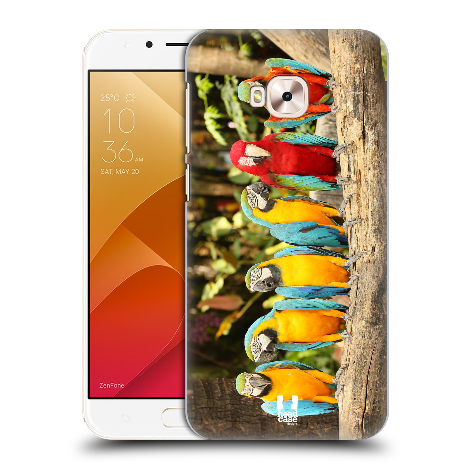 HEAD CASE plastový obal na mobil Asus Zenfone 4 Selfie Pro ZD552KL vzor slavná zvířata foto papoušci