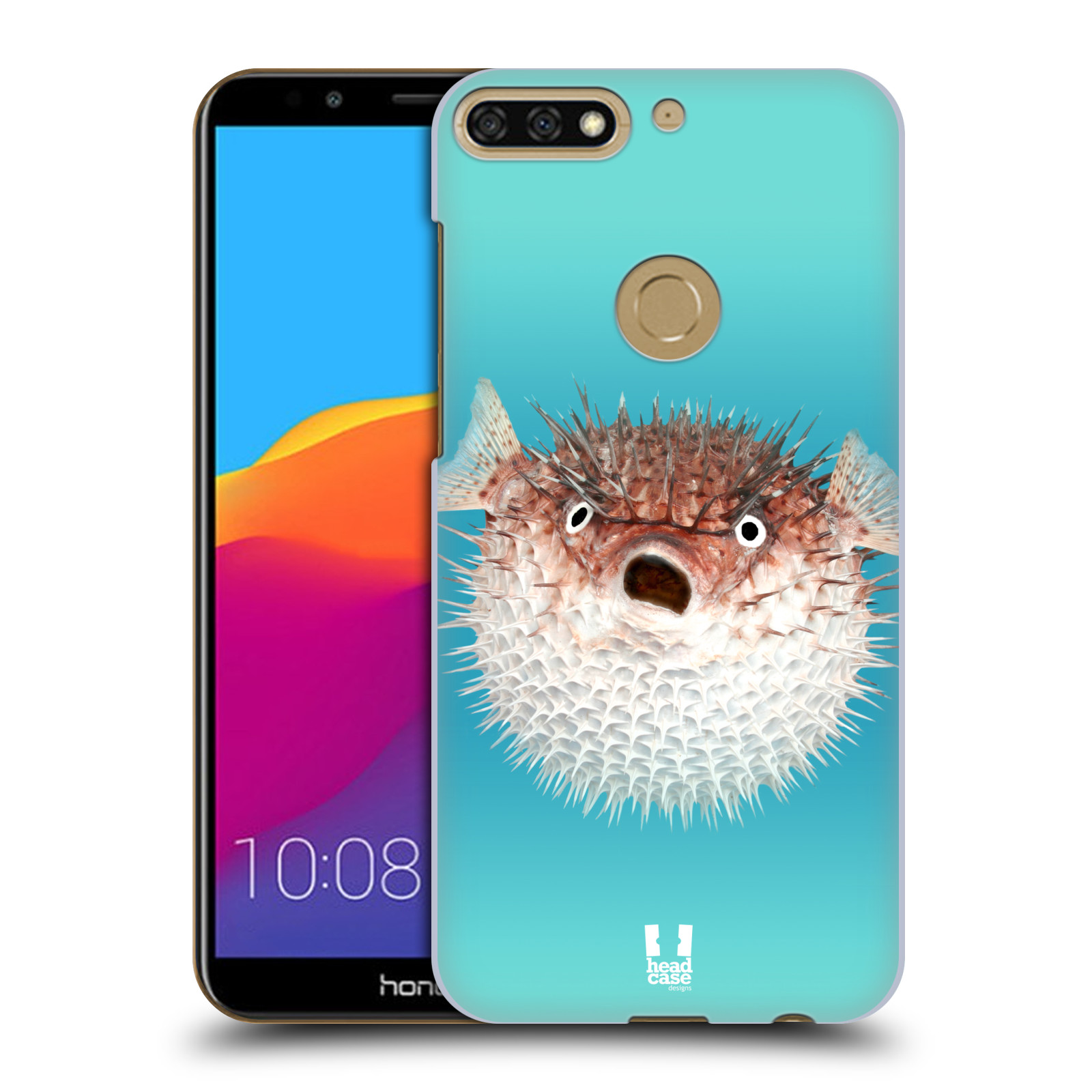 HEAD CASE plastový obal na mobil Honor 7c vzor slavná zvířata foto ježík hnědý