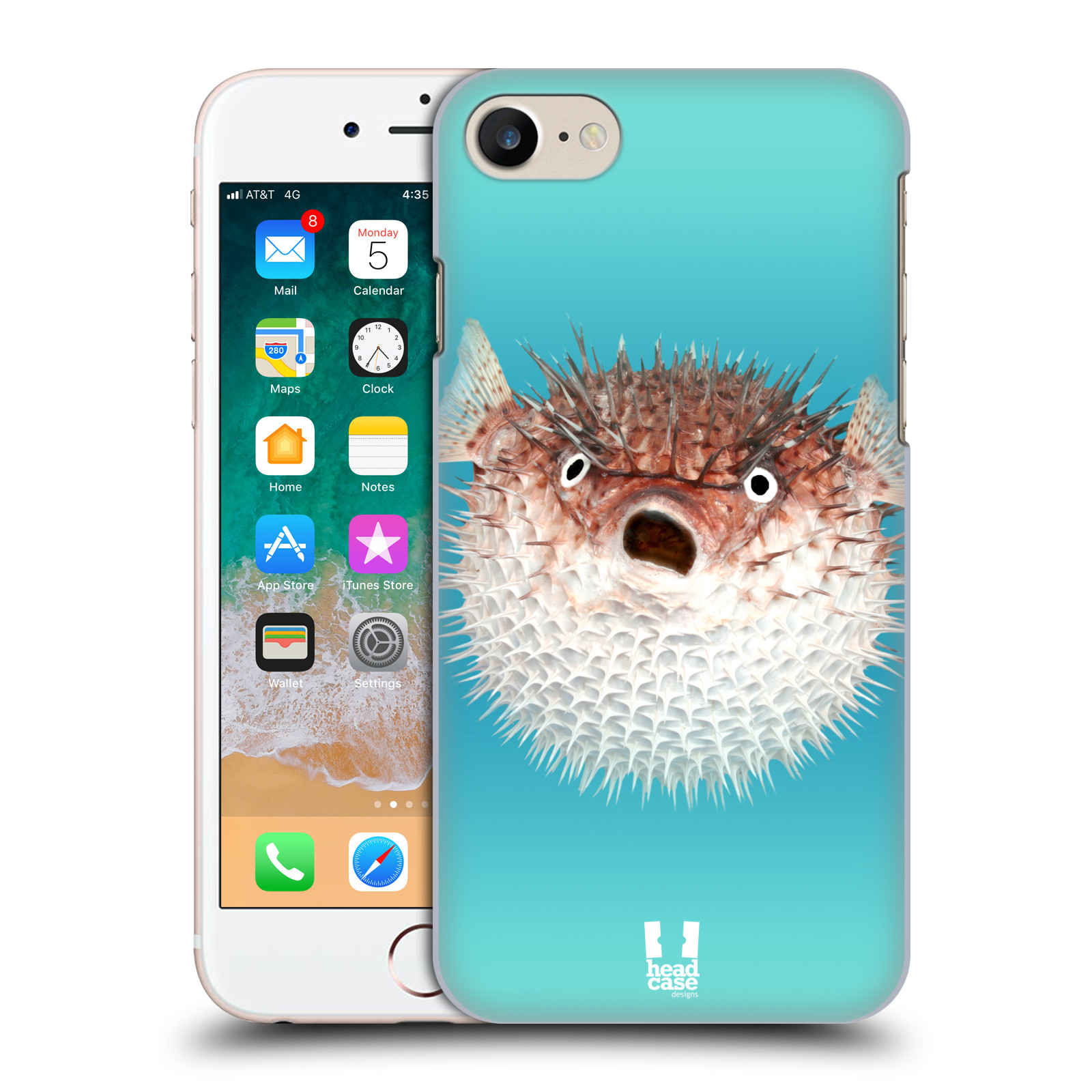Plastové pouzdro pro mobil Apple Iphone 7/8/SE 2020 vzor slavná zvířata foto ježík hnědý