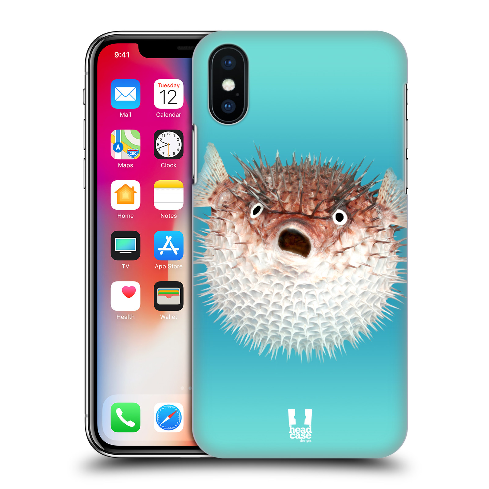 HEAD CASE plastový obal na mobil Apple Iphone X / XS vzor slavná zvířata foto ježík hnědý