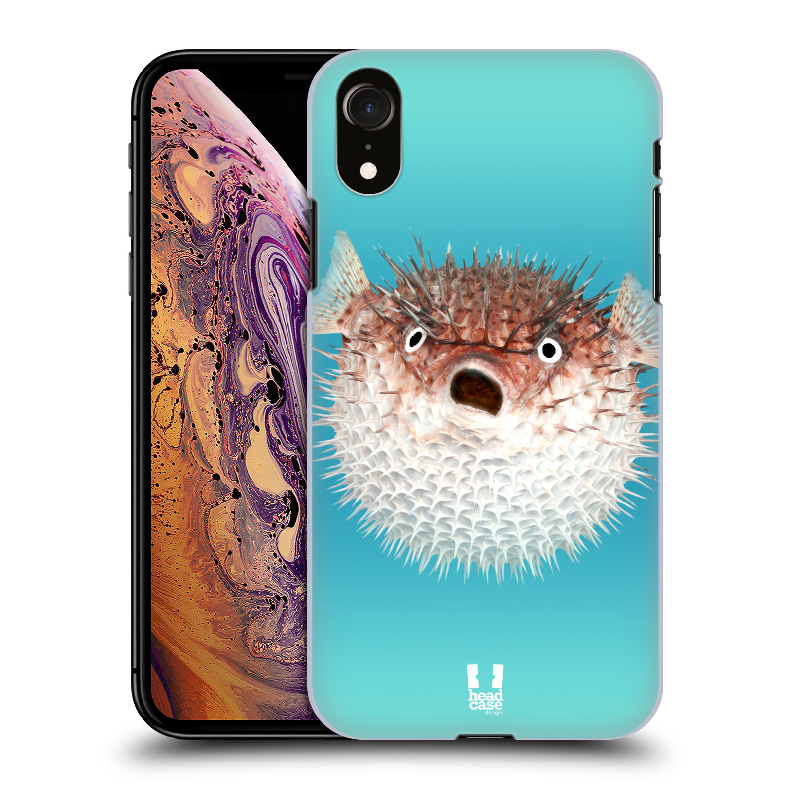 HEAD CASE plastový obal na mobil Apple Iphone XR vzor slavná zvířata foto ježík hnědý
