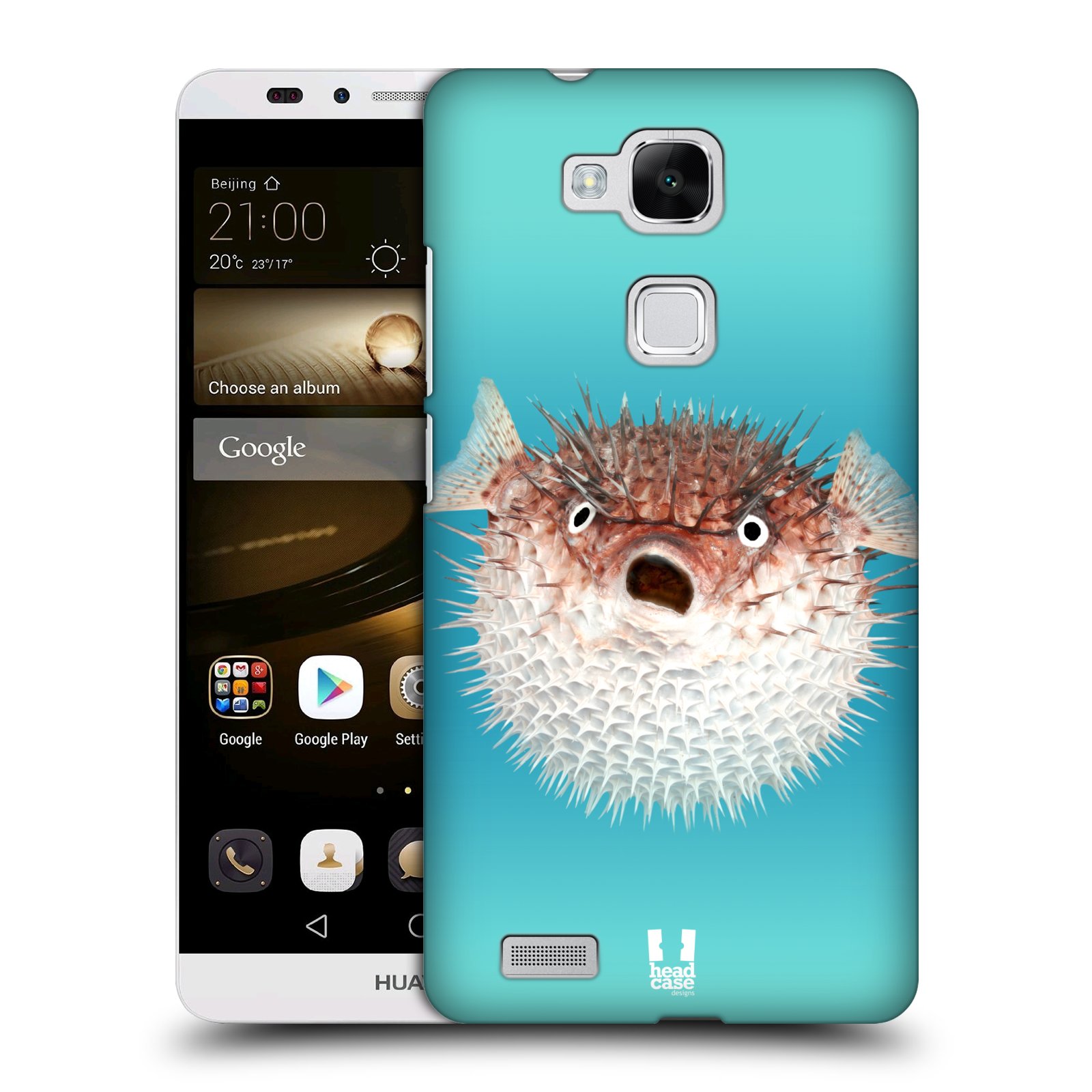 HEAD CASE plastový obal na mobil Huawei Mate 7 vzor slavná zvířata foto ježík hnědý