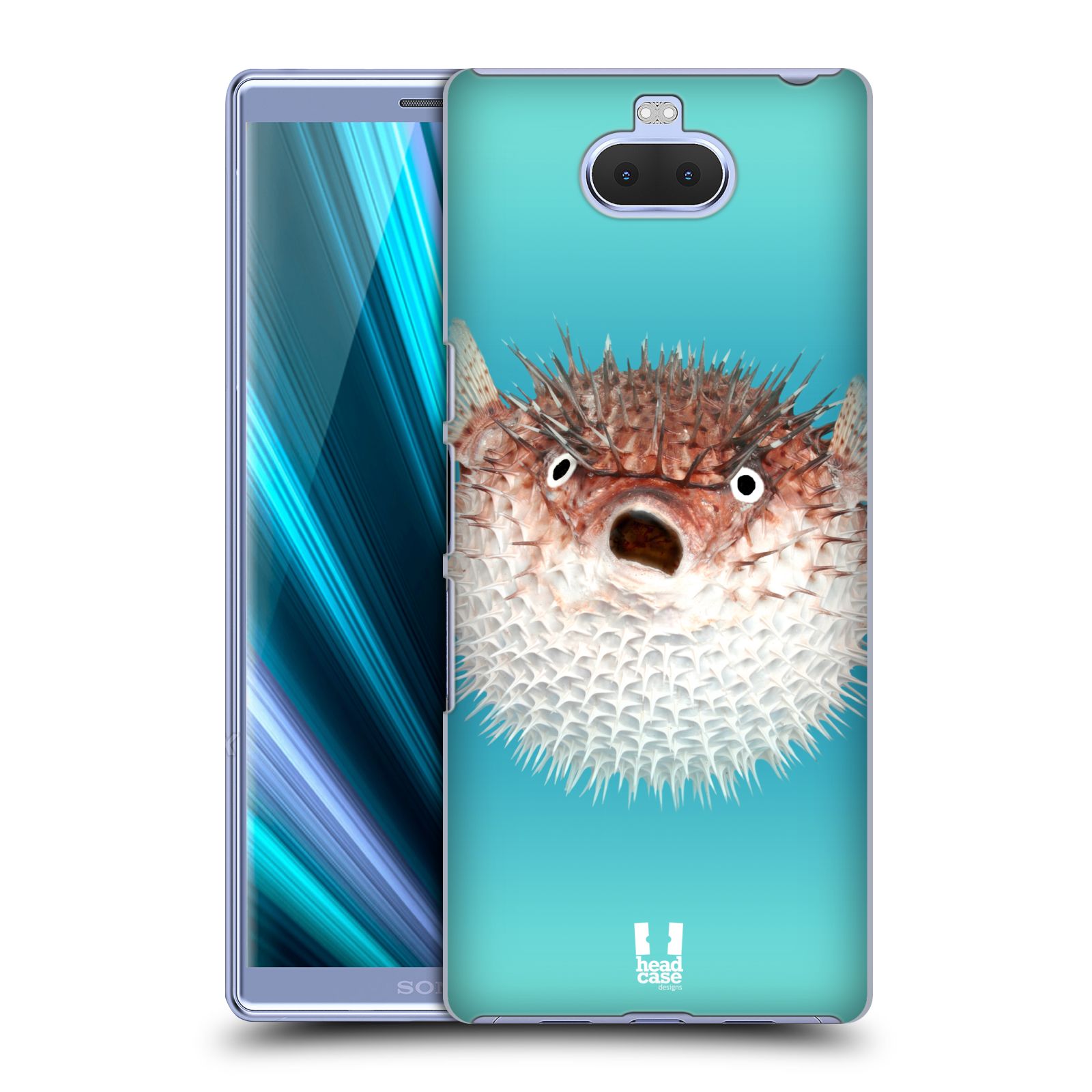 Pouzdro na mobil Sony Xperia 10 - Head Case - vzor slavná zvířata foto ježík hnědý