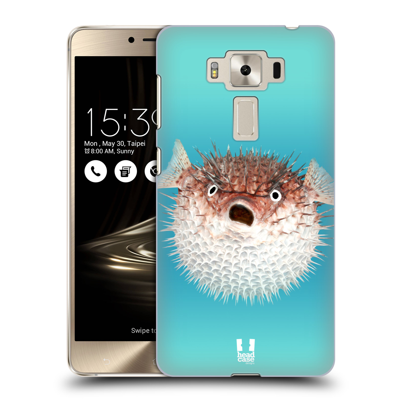 HEAD CASE plastový obal na mobil Asus Zenfone 3 DELUXE ZS550KL vzor slavná zvířata foto ježík hnědý