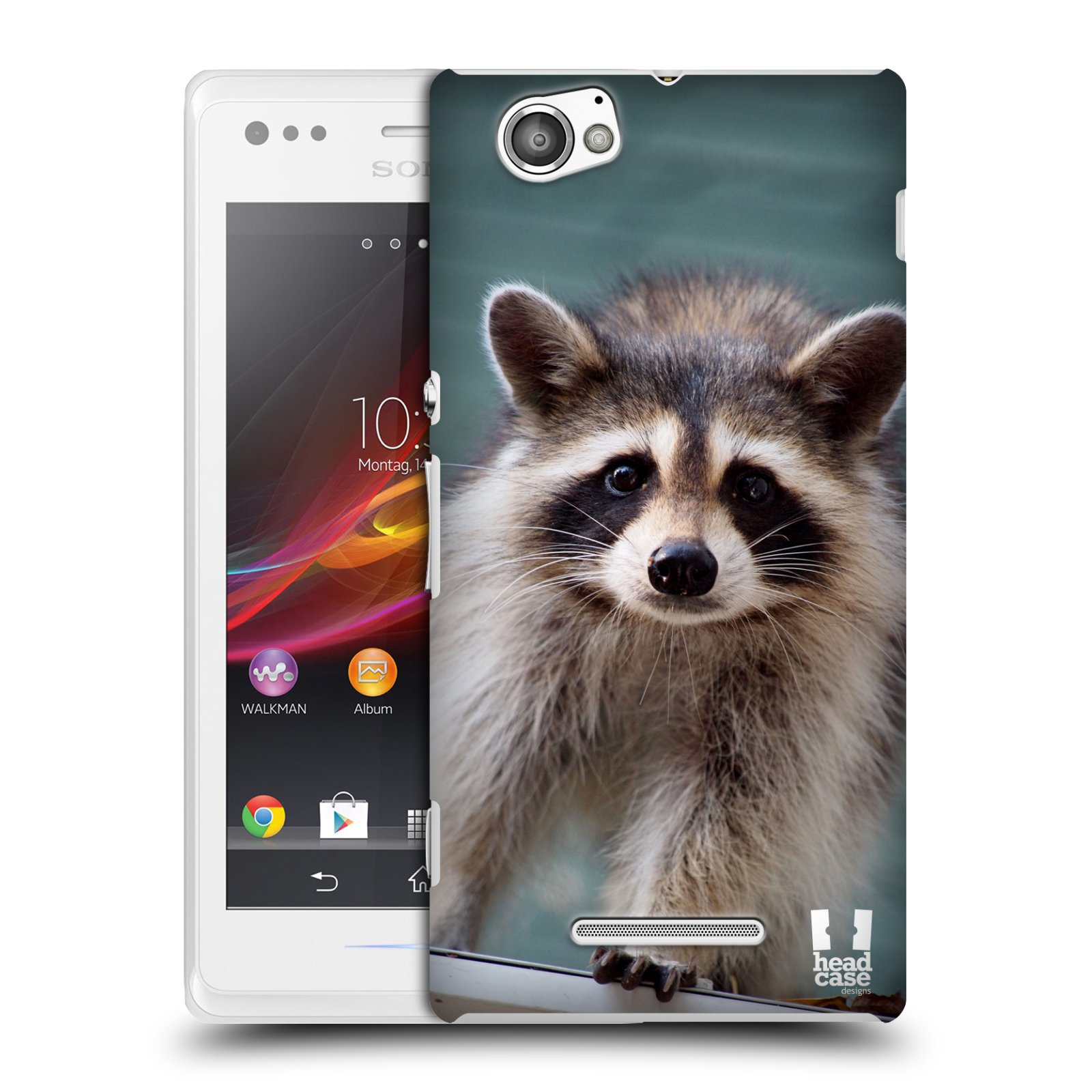 HEAD CASE plastový obal na mobil Sony Xperia M vzor slavná zvířata foto malý mýval