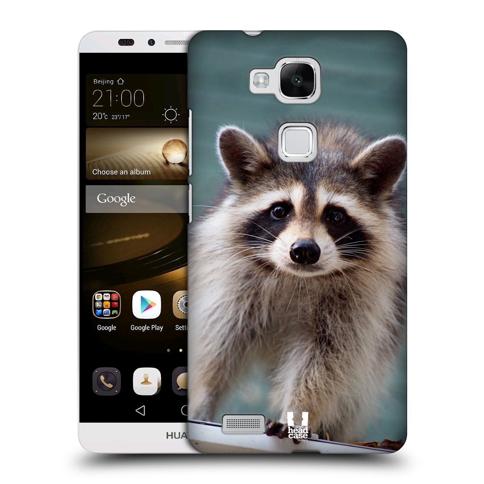 HEAD CASE plastový obal na mobil Huawei Mate 7 vzor slavná zvířata foto malý mýval