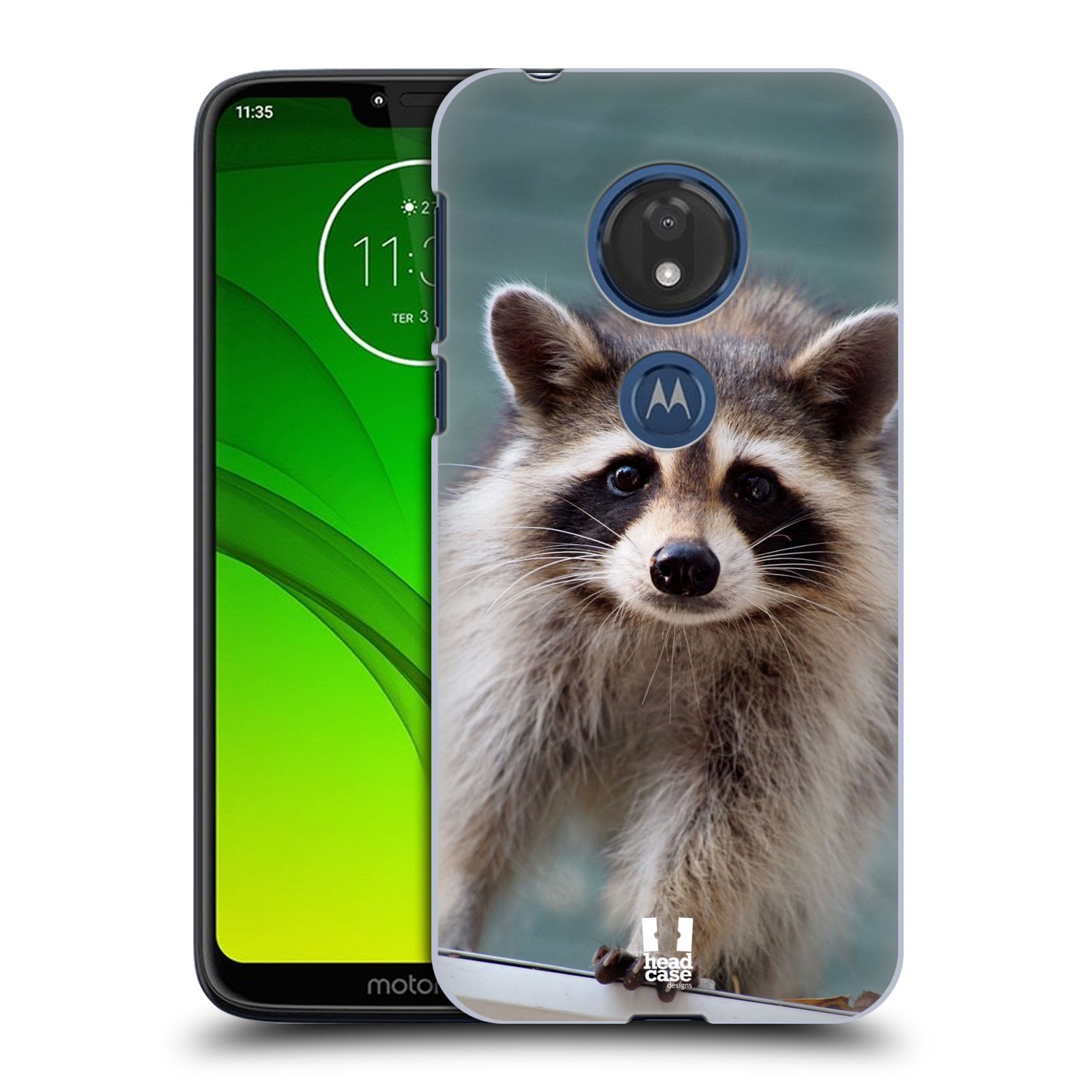 Pouzdro na mobil Motorola Moto G7 Play vzor slavná zvířata foto malý mýval