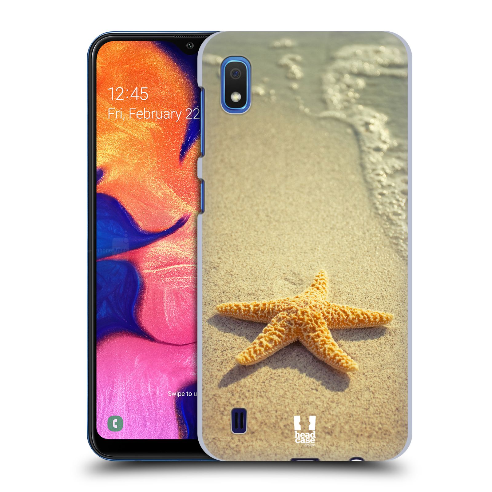 Pouzdro na mobil Samsung Galaxy A10 - HEAD CASE - vzor slavná zvířata foto hvězda na břehu