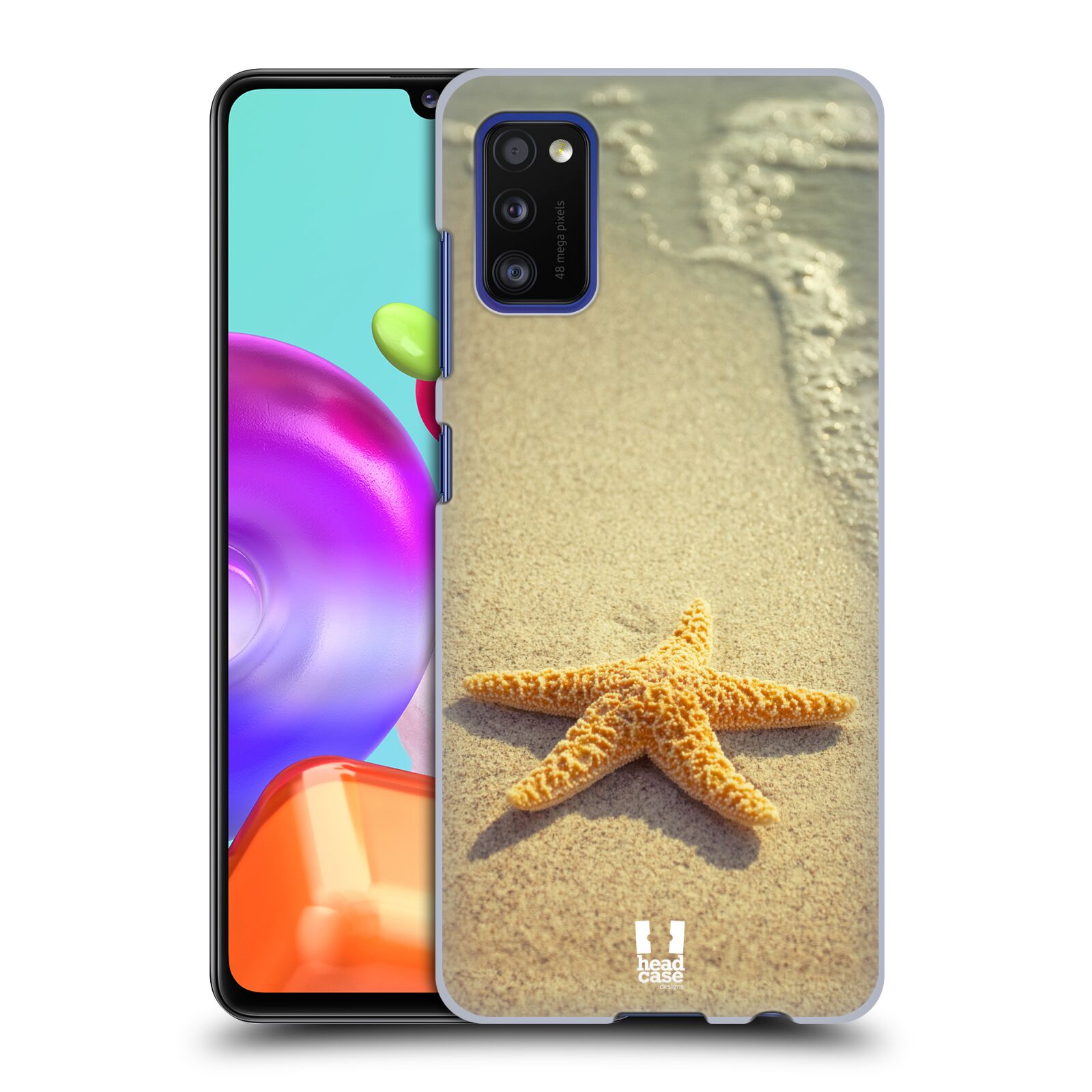 Zadní kryt na mobil Samsung Galaxy A41 vzor slavná zvířata foto hvězda na břehu
