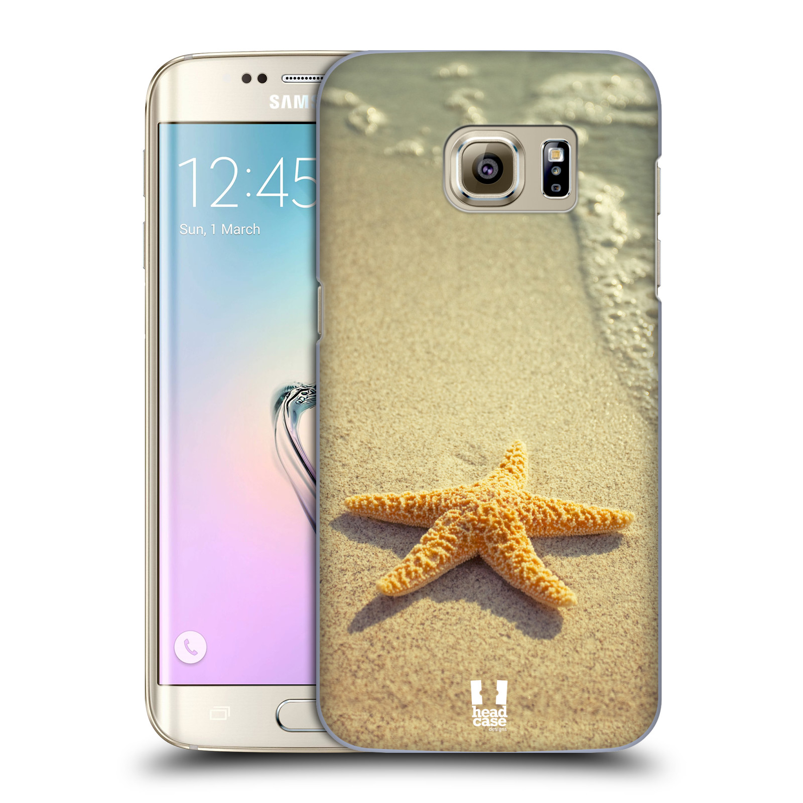 HEAD CASE plastový obal na mobil SAMSUNG GALAXY S7 EDGE vzor slavná zvířata foto hvězda na břehu