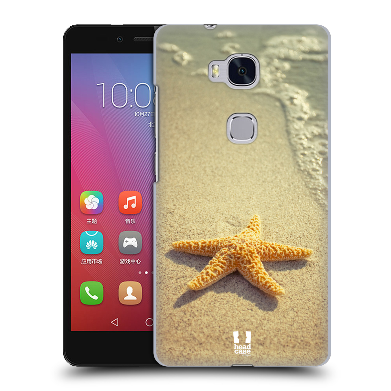 HEAD CASE pevný plastový obal na mobil HUAWEI HONOR 5X vzor slavná zvířata foto hvězda na břehu