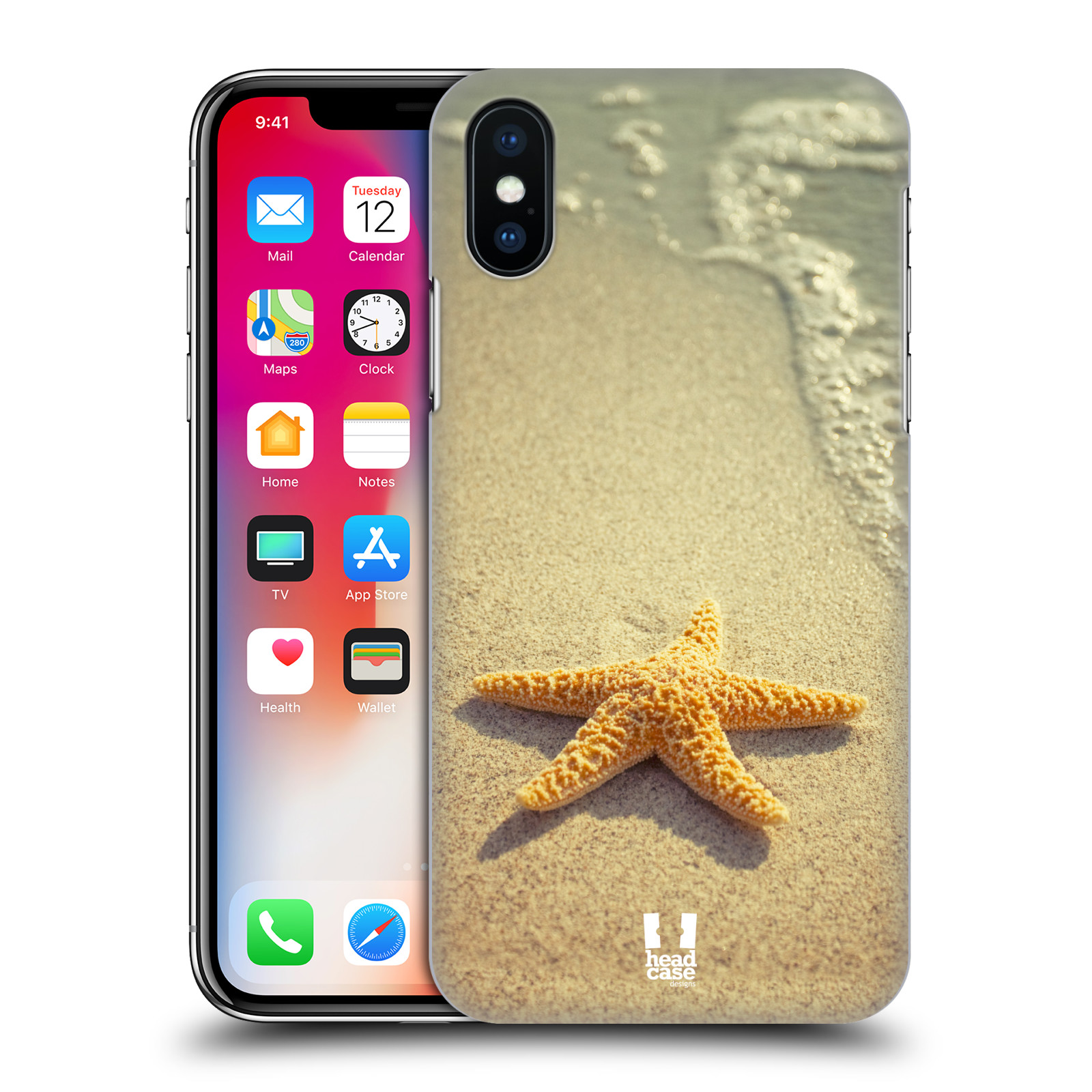HEAD CASE plastový obal na mobil Apple Iphone X / XS vzor slavná zvířata foto hvězda na břehu