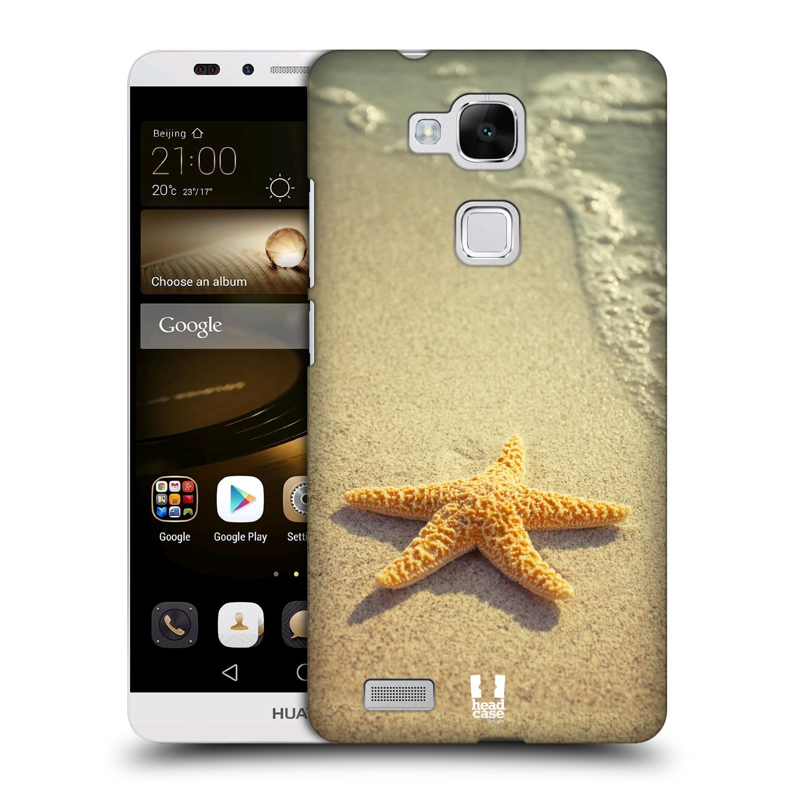 HEAD CASE plastový obal na mobil Huawei Mate 7 vzor slavná zvířata foto hvězda na břehu