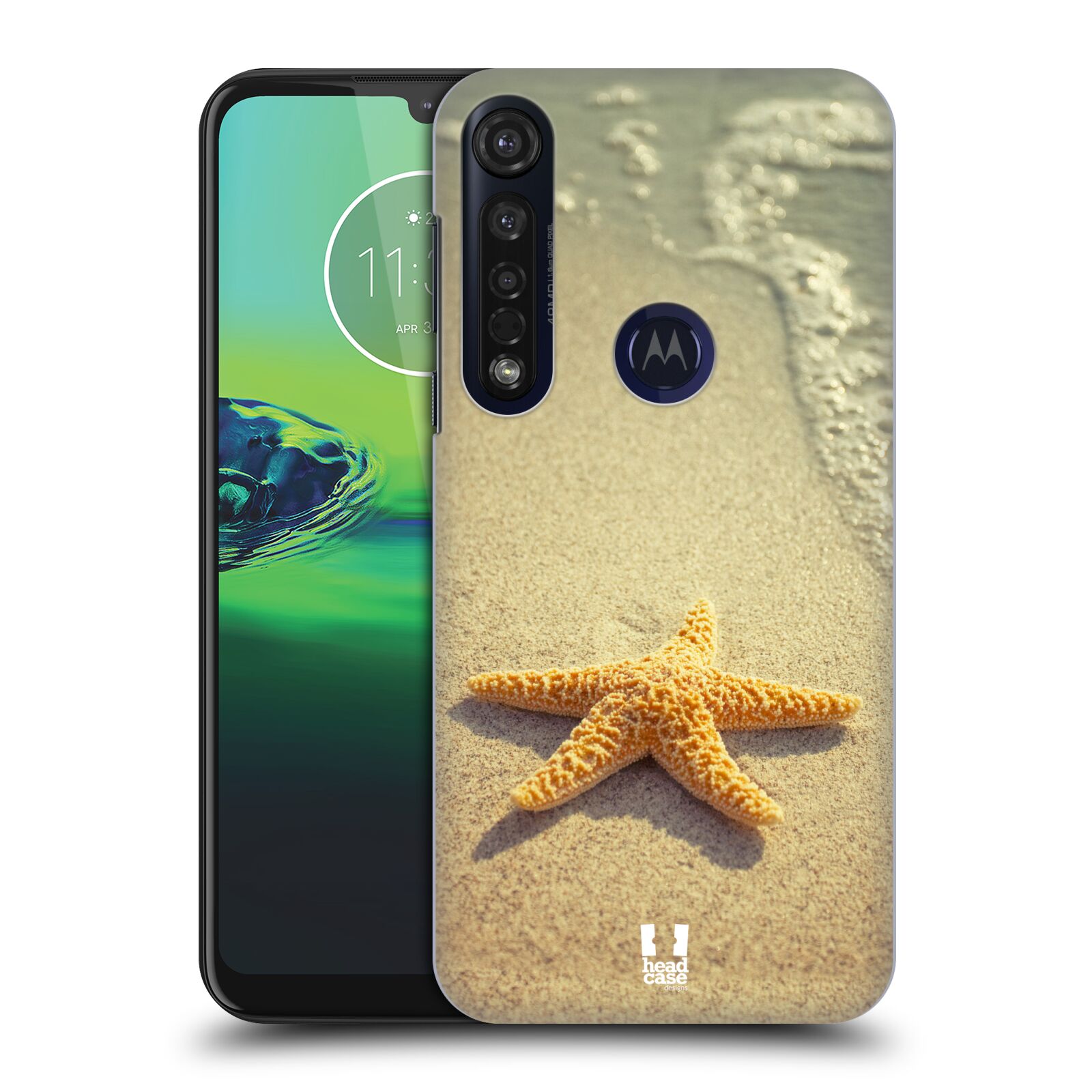Pouzdro na mobil Motorola Moto G8 PLUS - HEAD CASE - vzor slavná zvířata foto hvězda na břehu