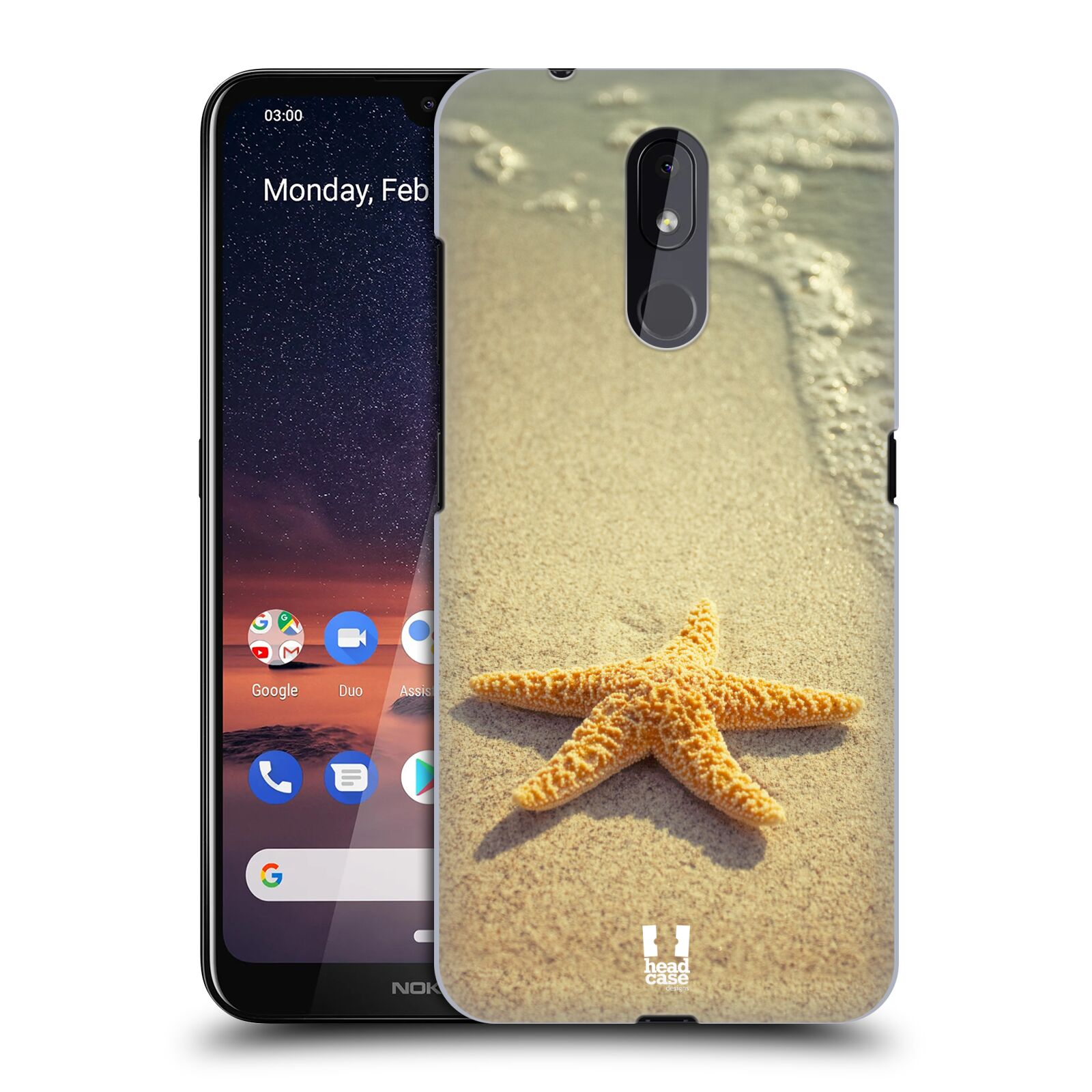 Pouzdro na mobil Nokia 3.2 - HEAD CASE - vzor slavná zvířata foto hvězda na břehu