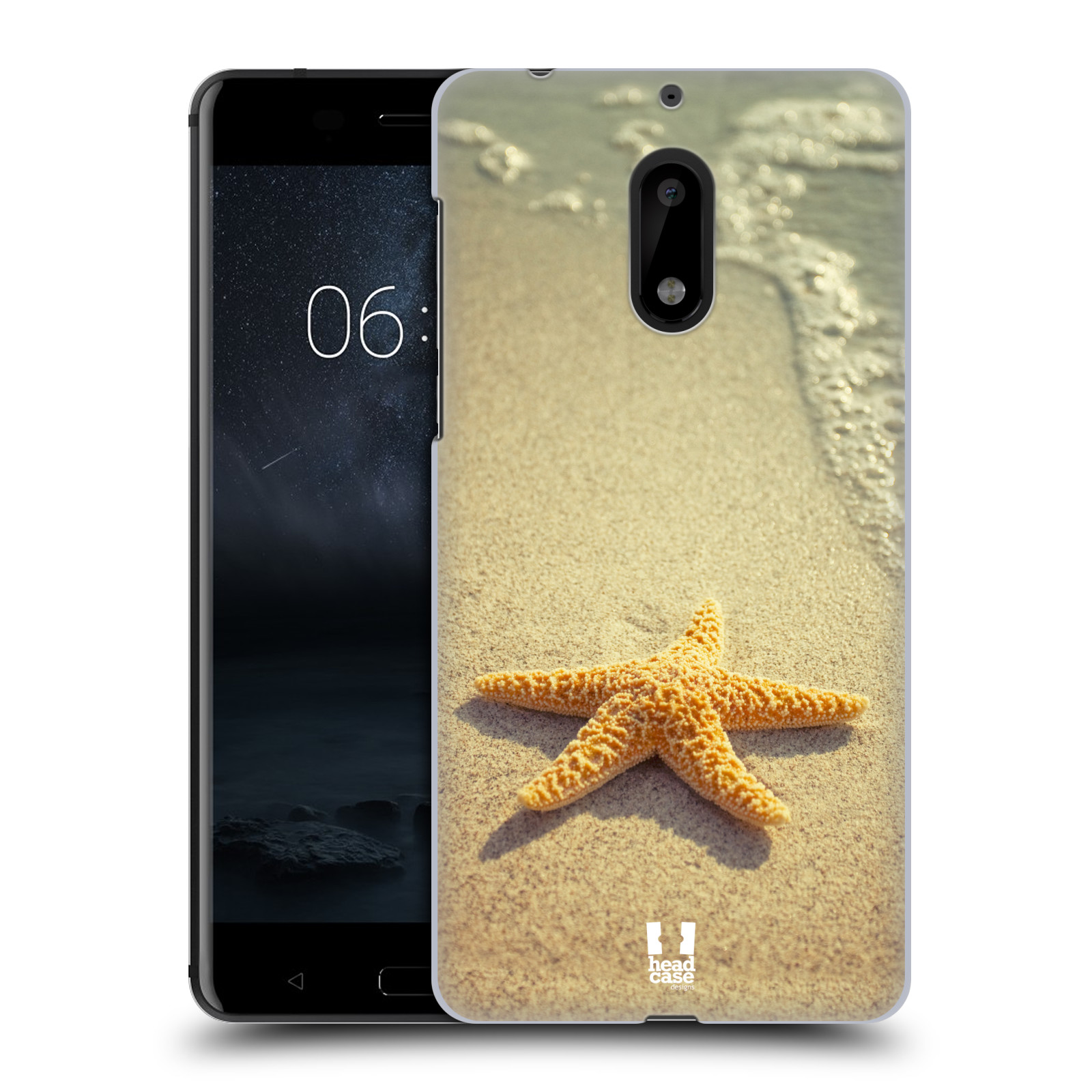 HEAD CASE plastový obal na mobil Nokia 6 vzor slavná zvířata foto hvězda na břehu