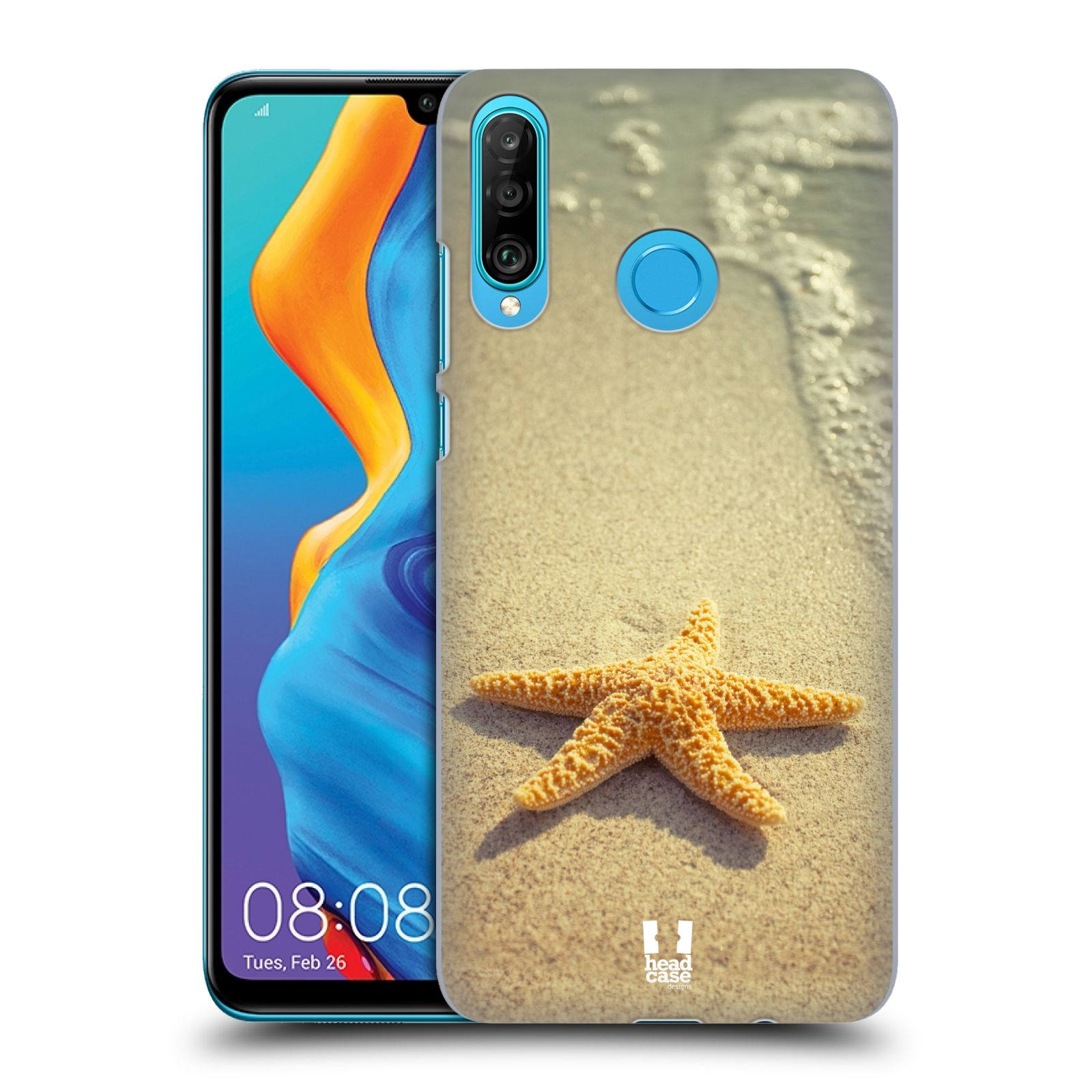 Pouzdro na mobil Huawei P30 LITE - HEAD CASE - vzor slavná zvířata foto hvězda na břehu