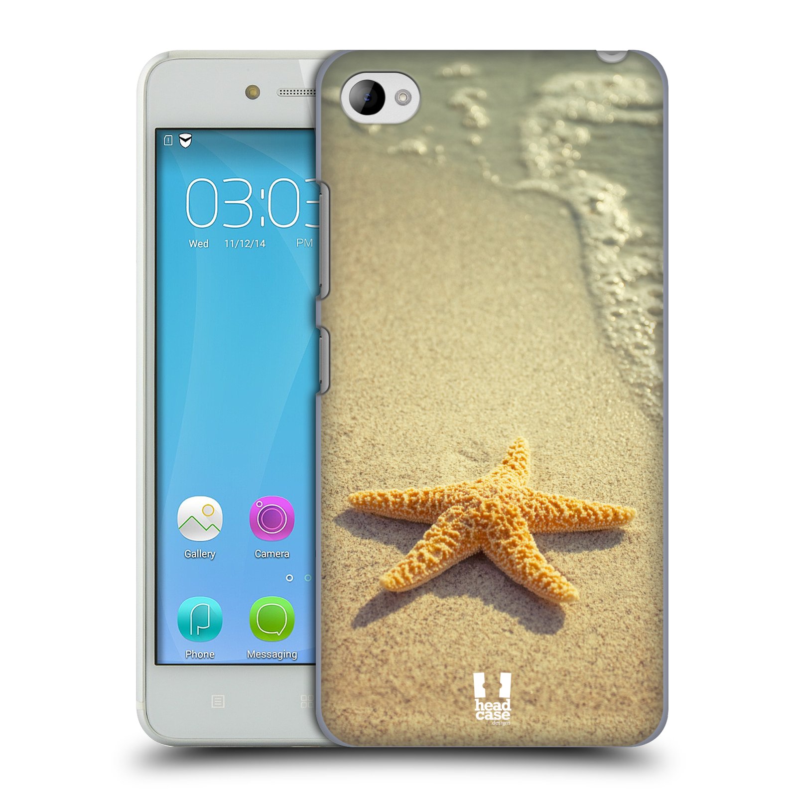 HEAD CASE pevný plastový obal na mobil LENOVO S90 vzor slavná zvířata foto hvězda na břehu