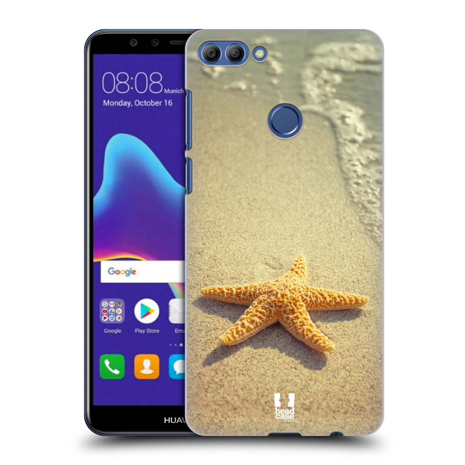 HEAD CASE plastový obal na mobil Huawei Y9 2018 vzor slavná zvířata foto hvězda na břehu