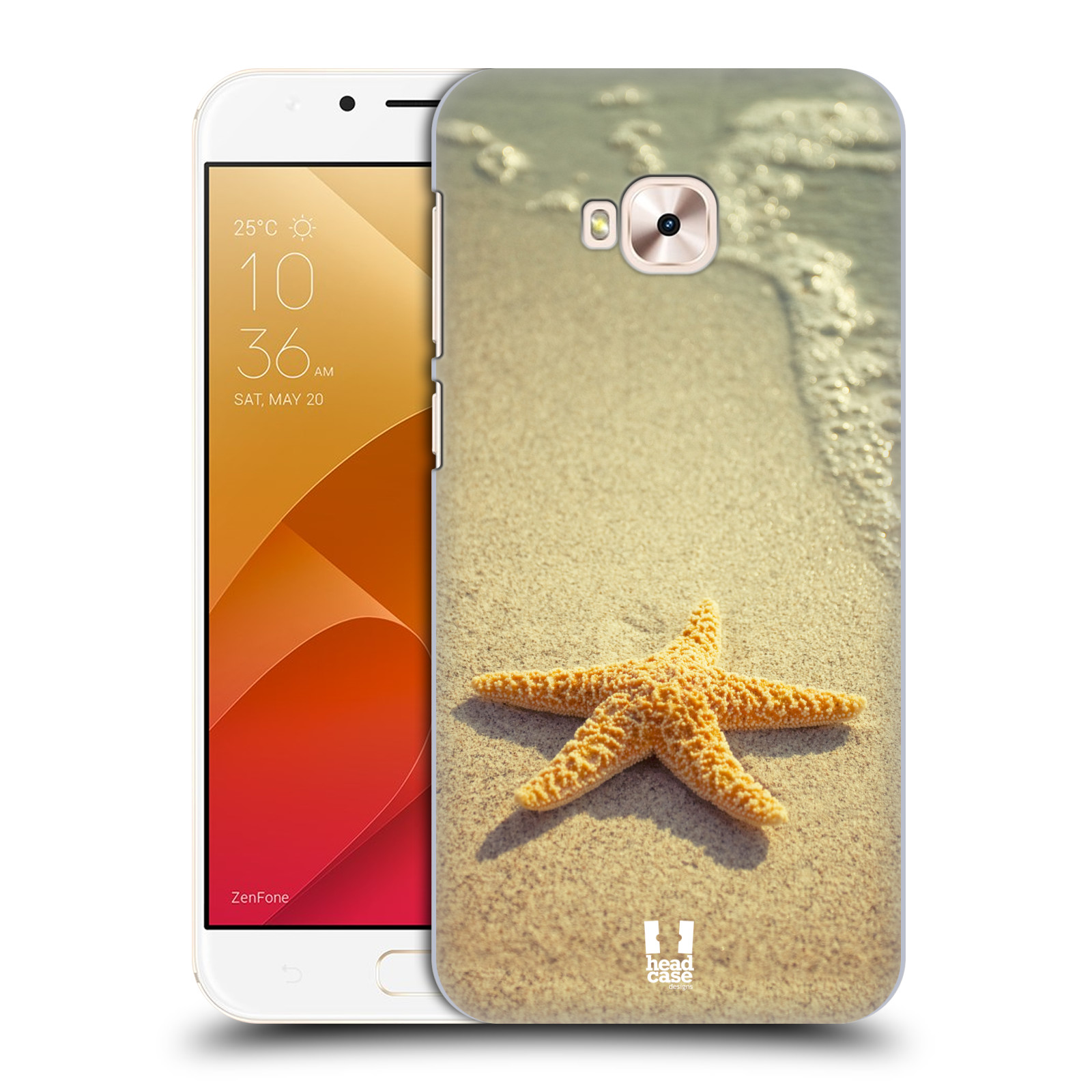 HEAD CASE plastový obal na mobil Asus Zenfone 4 Selfie Pro ZD552KL vzor slavná zvířata foto hvězda na břehu