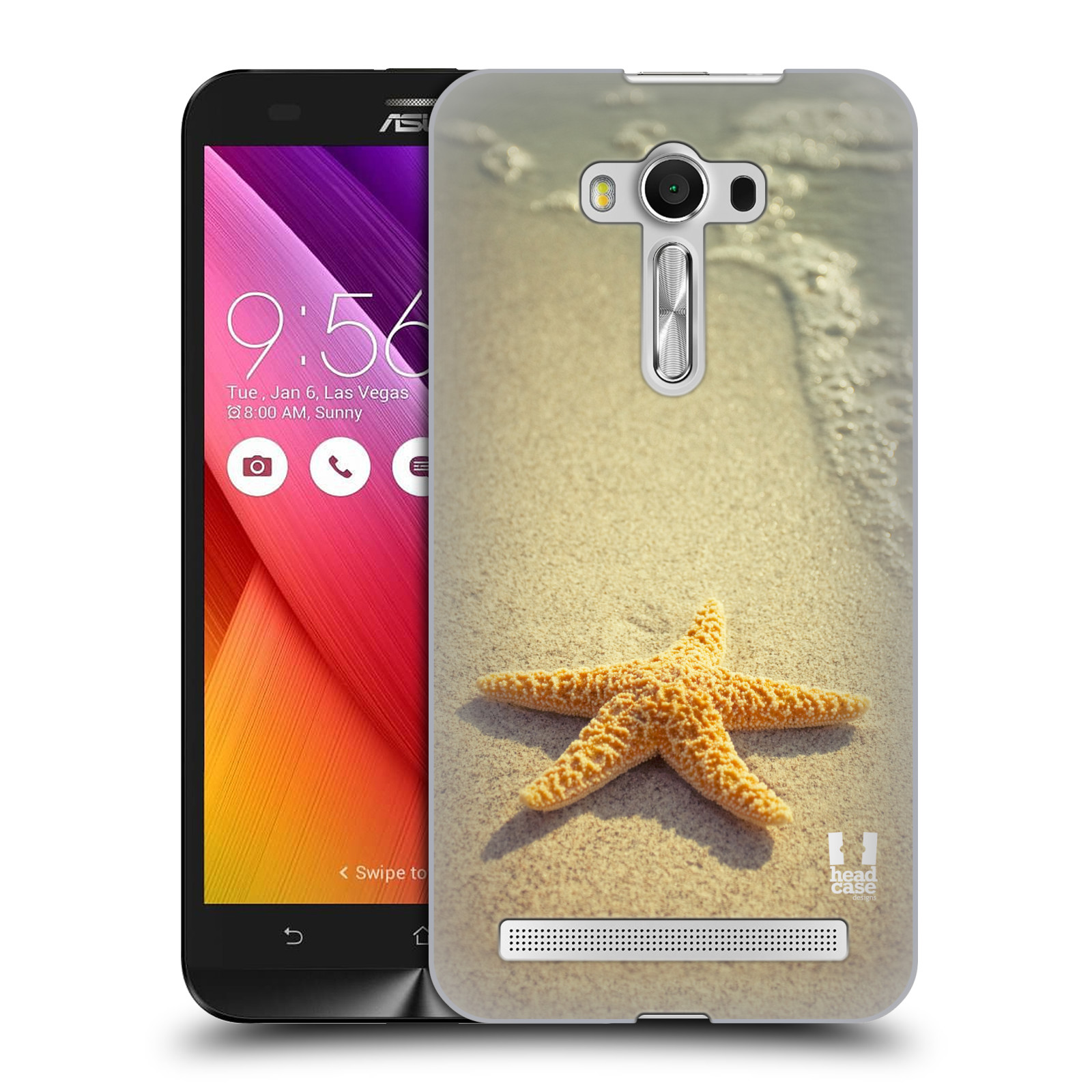 HEAD CASE plastový obal na mobil Asus Zenfone 2 LASER (5,5 displej ZE550KL) vzor slavná zvířata foto hvězda na břehu