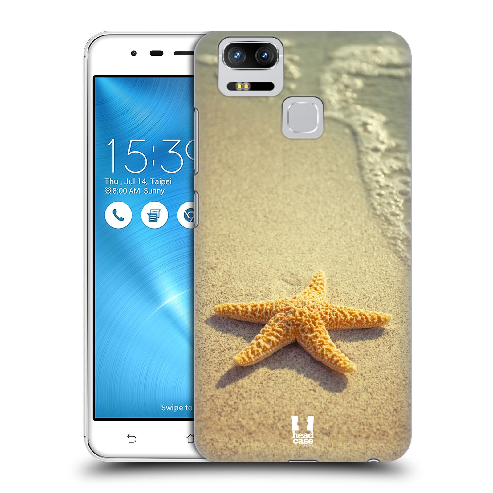 HEAD CASE plastový obal na mobil Asus Zenfone 3 Zoom ZE553KL vzor slavná zvířata foto hvězda na břehu