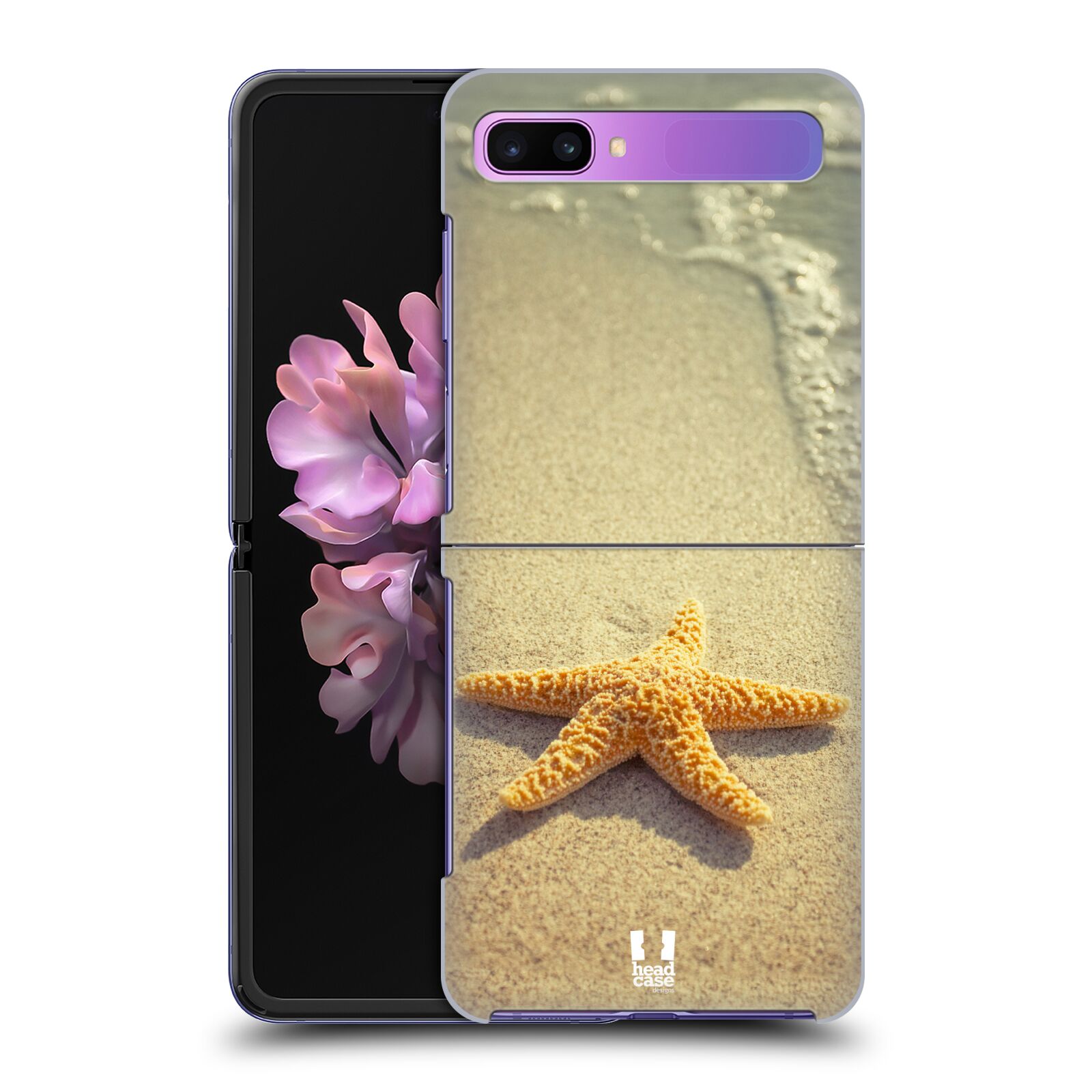 Zadní kryt na mobil Samsung Galaxy Z Flip vzor slavná zvířata foto hvězda na břehu