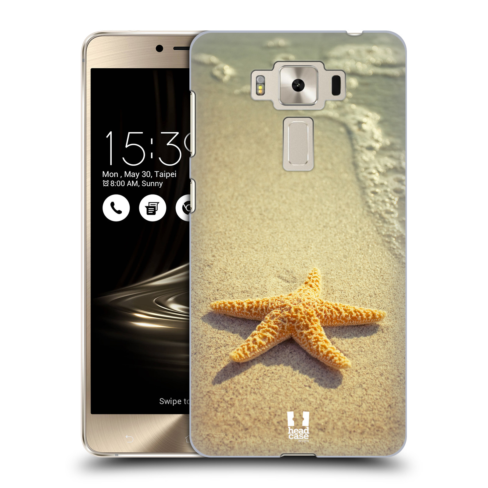 HEAD CASE plastový obal na mobil Asus Zenfone 3 DELUXE ZS550KL vzor slavná zvířata foto hvězda na břehu