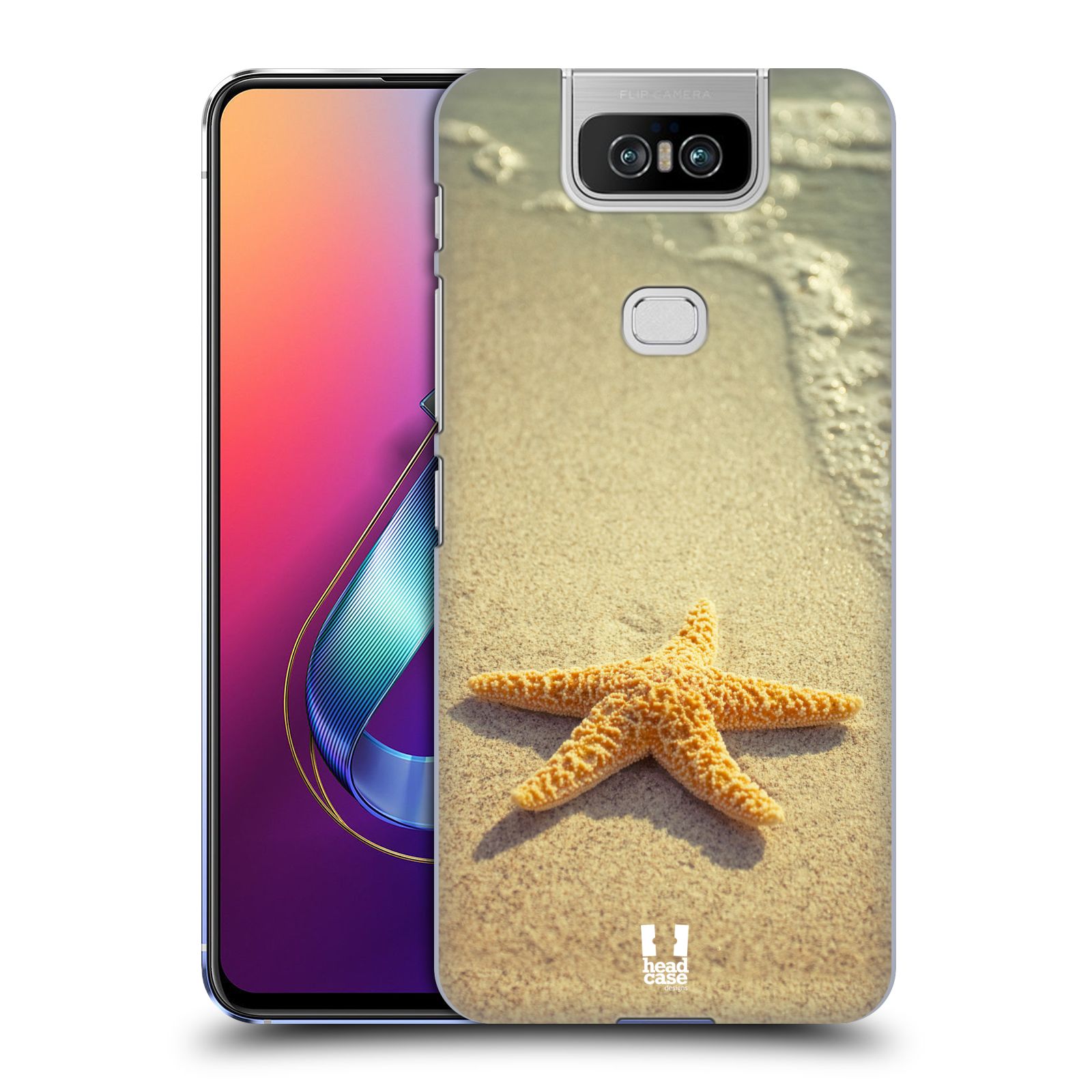 Pouzdro na mobil Asus Zenfone 6 ZS630KL - HEAD CASE - vzor slavná zvířata foto hvězda na břehu