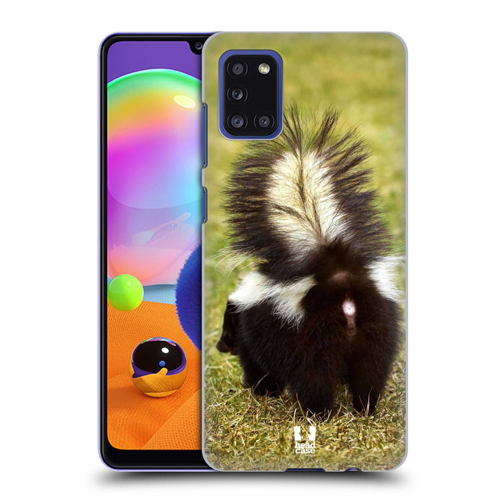 Zadní kryt na mobil Samsung Galaxy A31 vzor slavná zvířata foto skunk