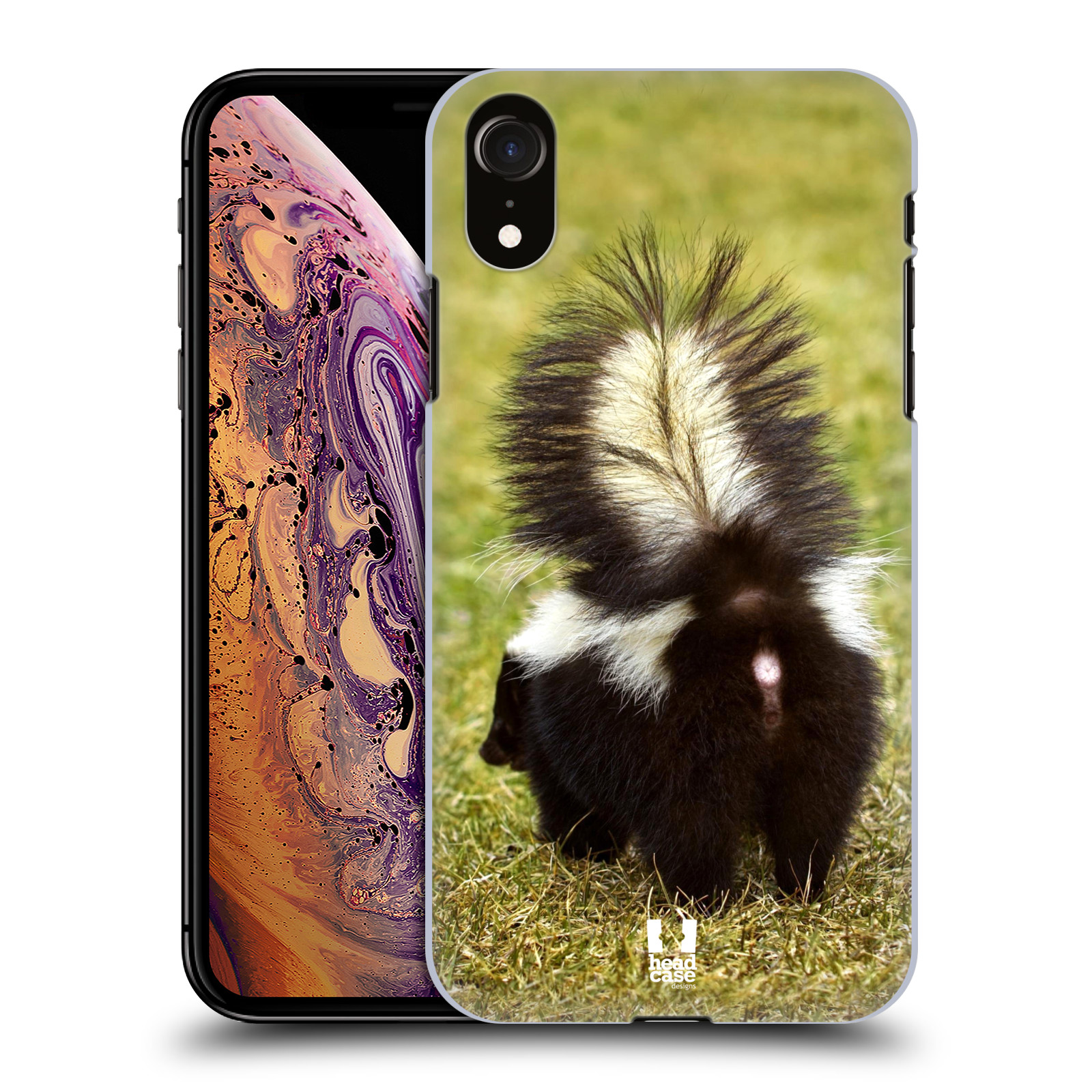HEAD CASE plastový obal na mobil Apple Iphone XR vzor slavná zvířata foto skunk