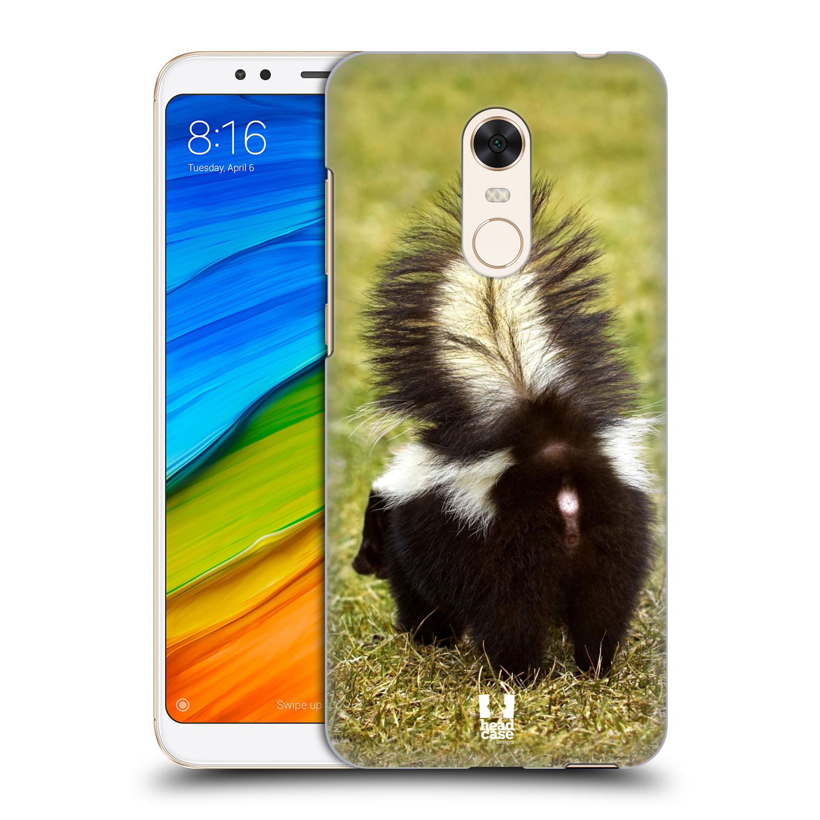 HEAD CASE plastový obal na mobil Xiaomi Redmi 5 PLUS vzor slavná zvířata foto skunk