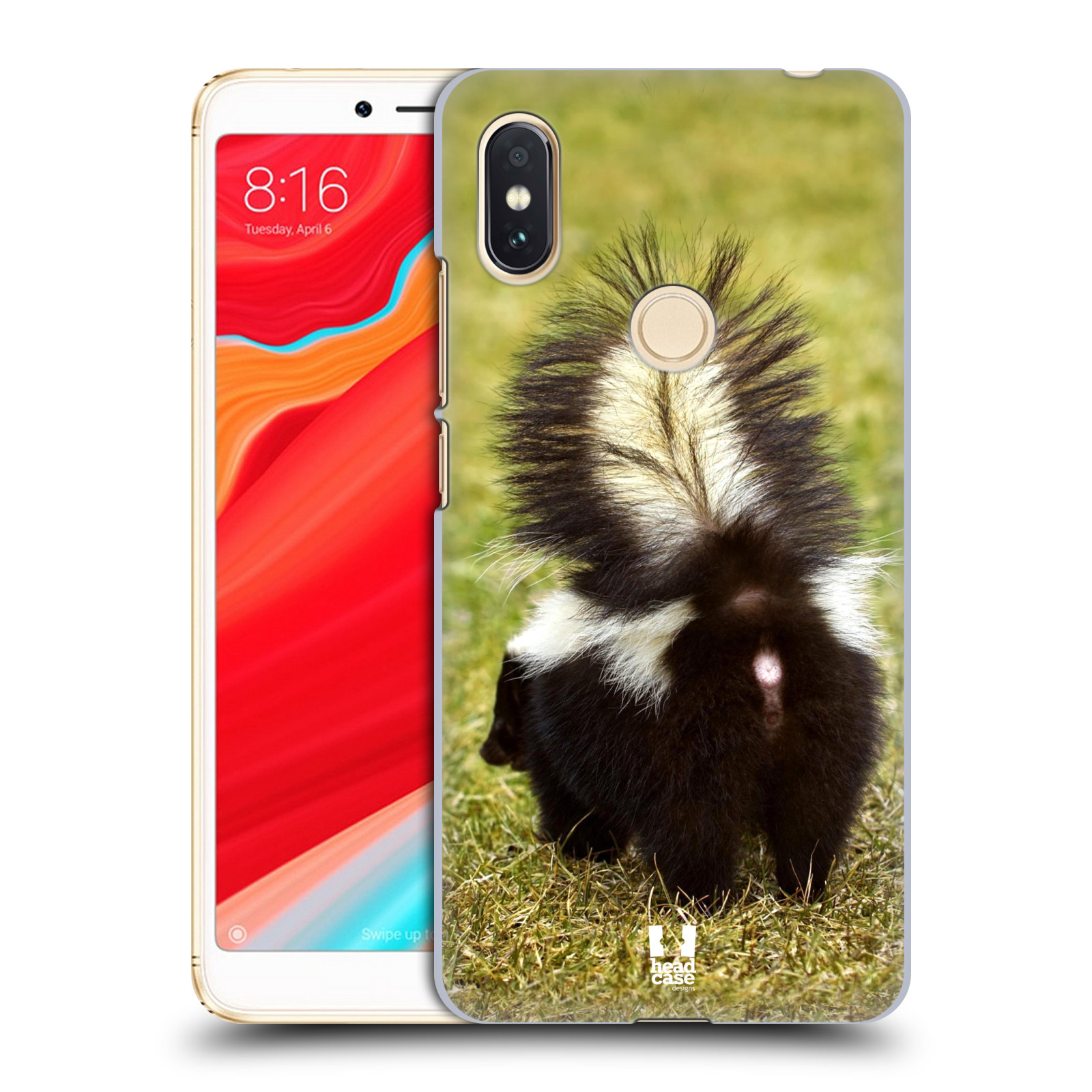 HEAD CASE plastový obal na mobil Xiaomi Redmi S2 vzor slavná zvířata foto skunk