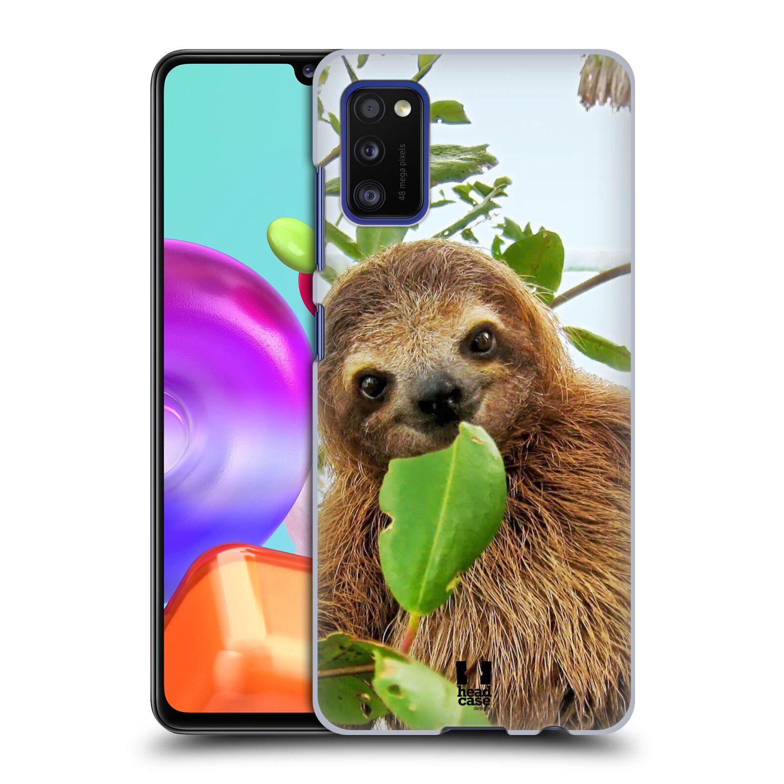 Zadní kryt na mobil Samsung Galaxy A41 vzor slavná zvířata foto lenochod