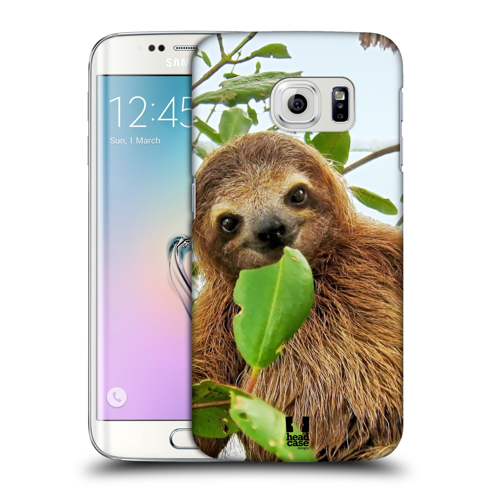 HEAD CASE plastový obal na mobil SAMSUNG Galaxy S6 EDGE (G9250, G925, G925F) vzor slavná zvířata foto lenochod