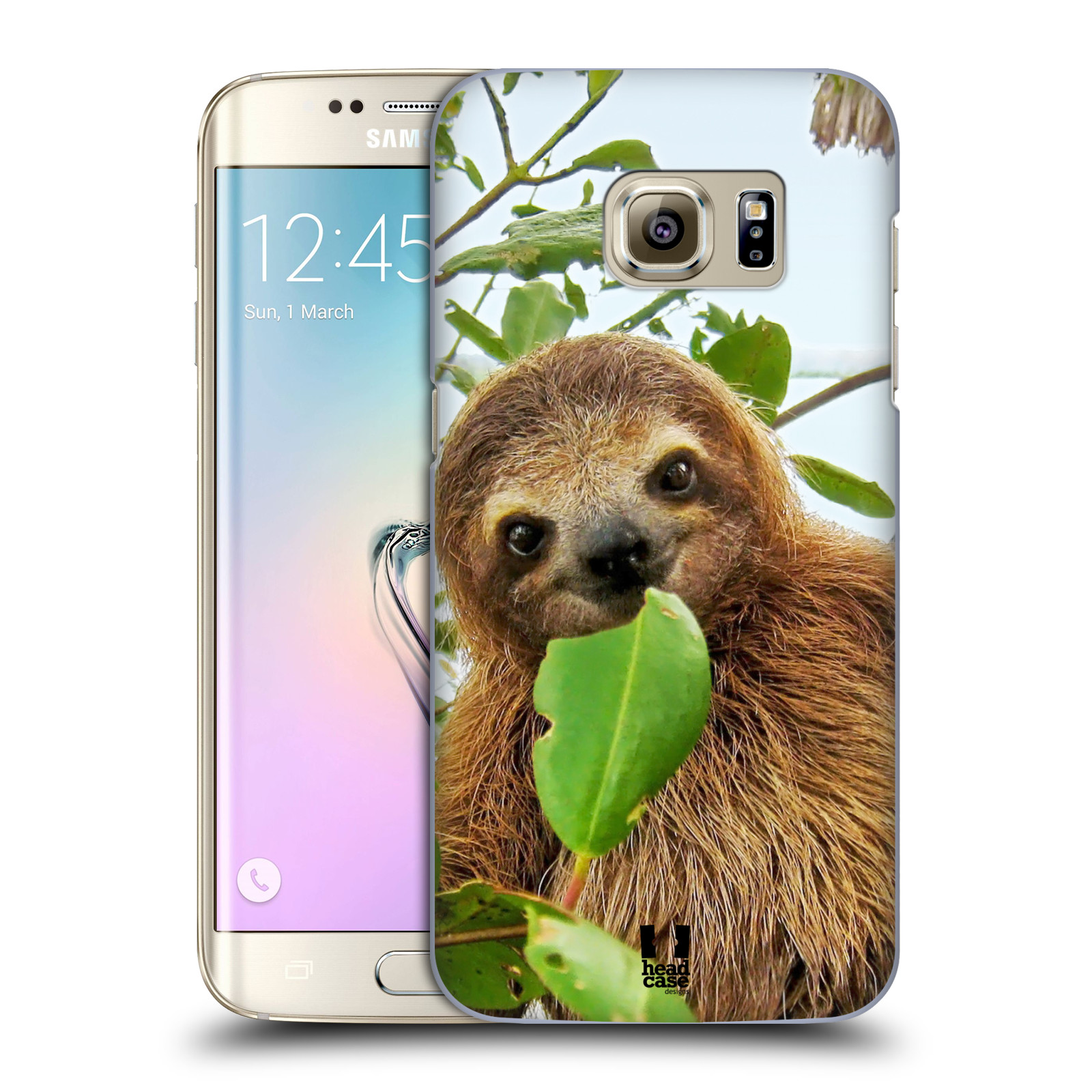HEAD CASE plastový obal na mobil SAMSUNG GALAXY S7 EDGE vzor slavná zvířata foto lenochod