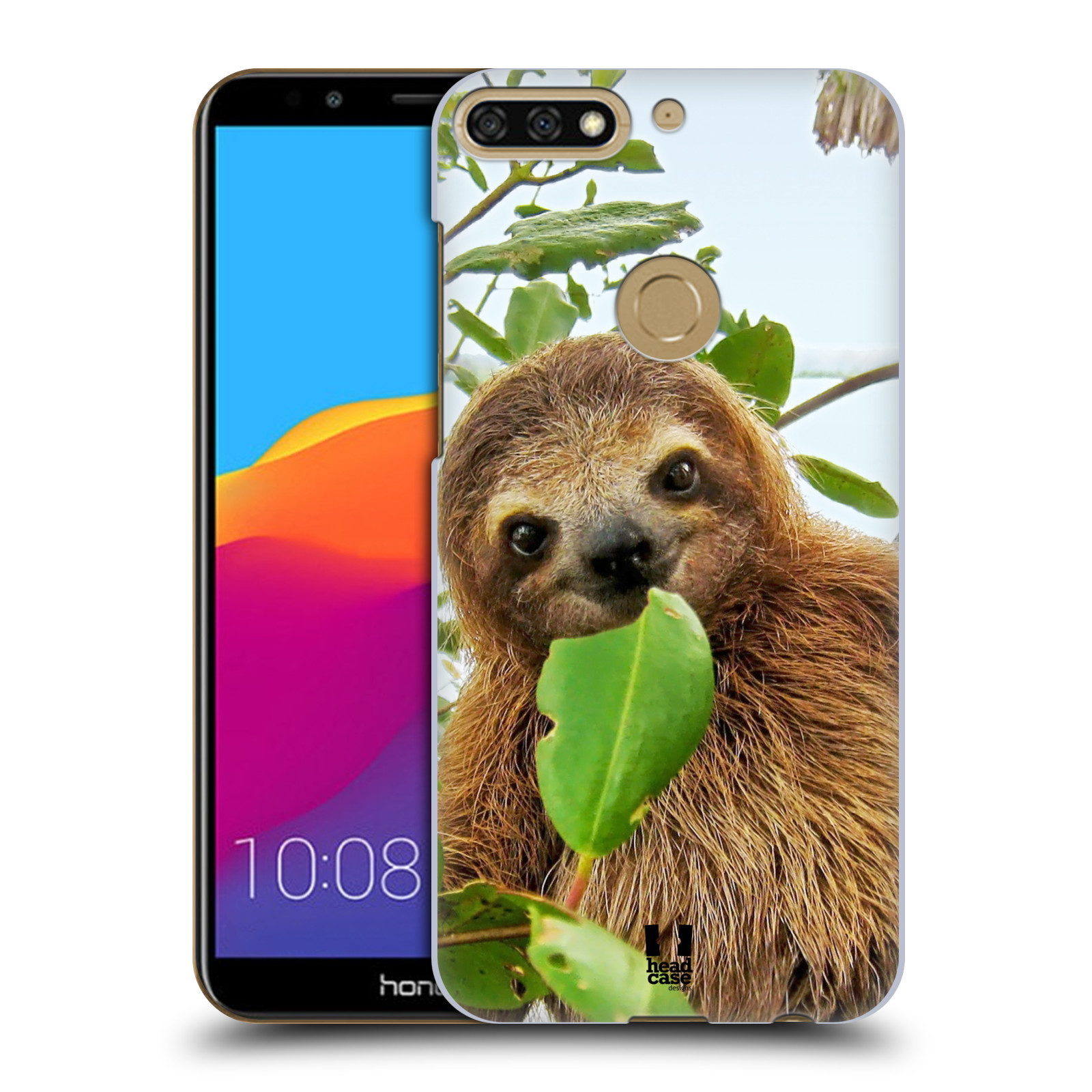 HEAD CASE plastový obal na mobil Honor 7c vzor slavná zvířata foto lenochod