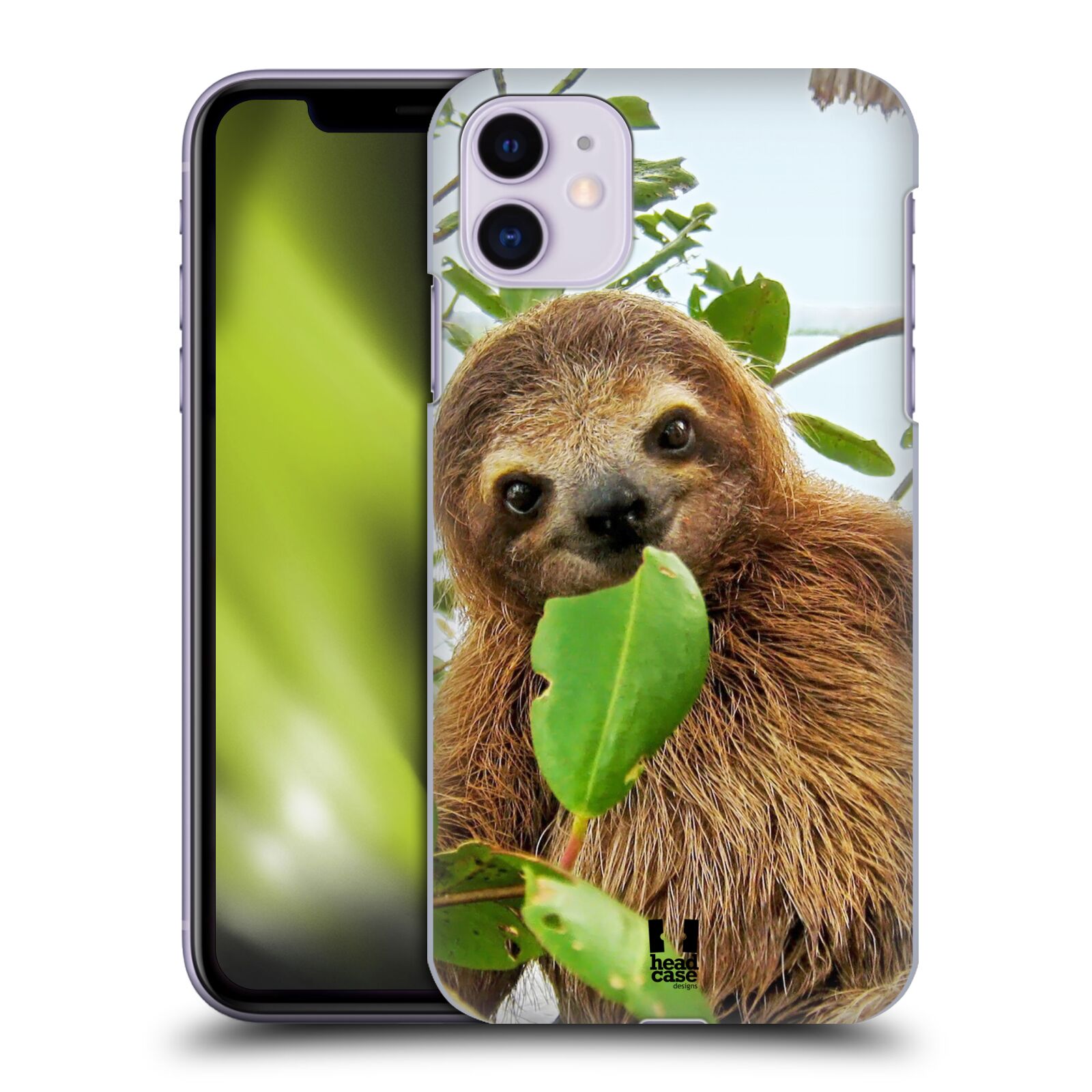 Pouzdro na mobil Apple Iphone 11 - HEAD CASE - vzor slavná zvířata foto lenochod