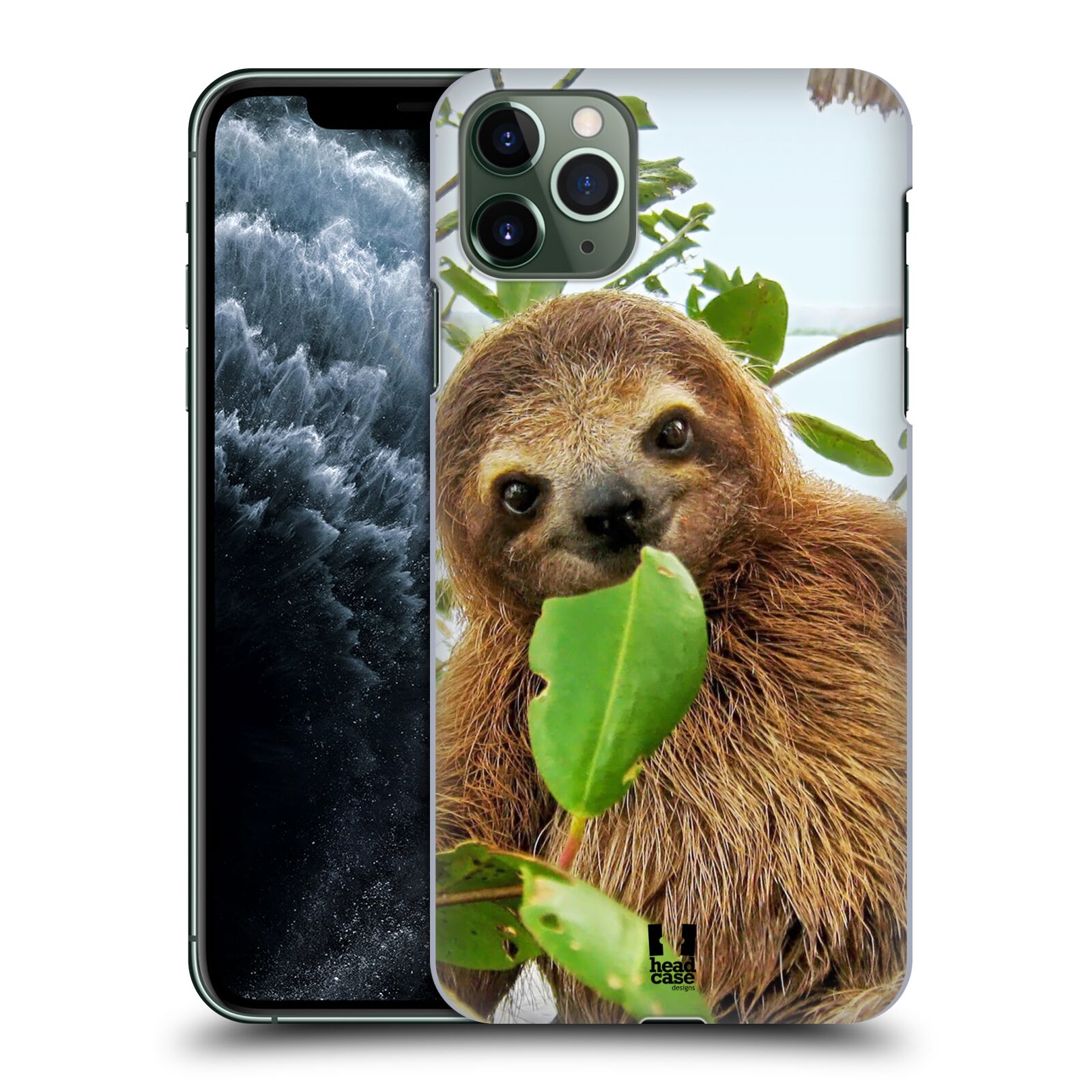 Pouzdro na mobil Apple Iphone 11 PRO MAX - HEAD CASE - vzor slavná zvířata foto lenochod