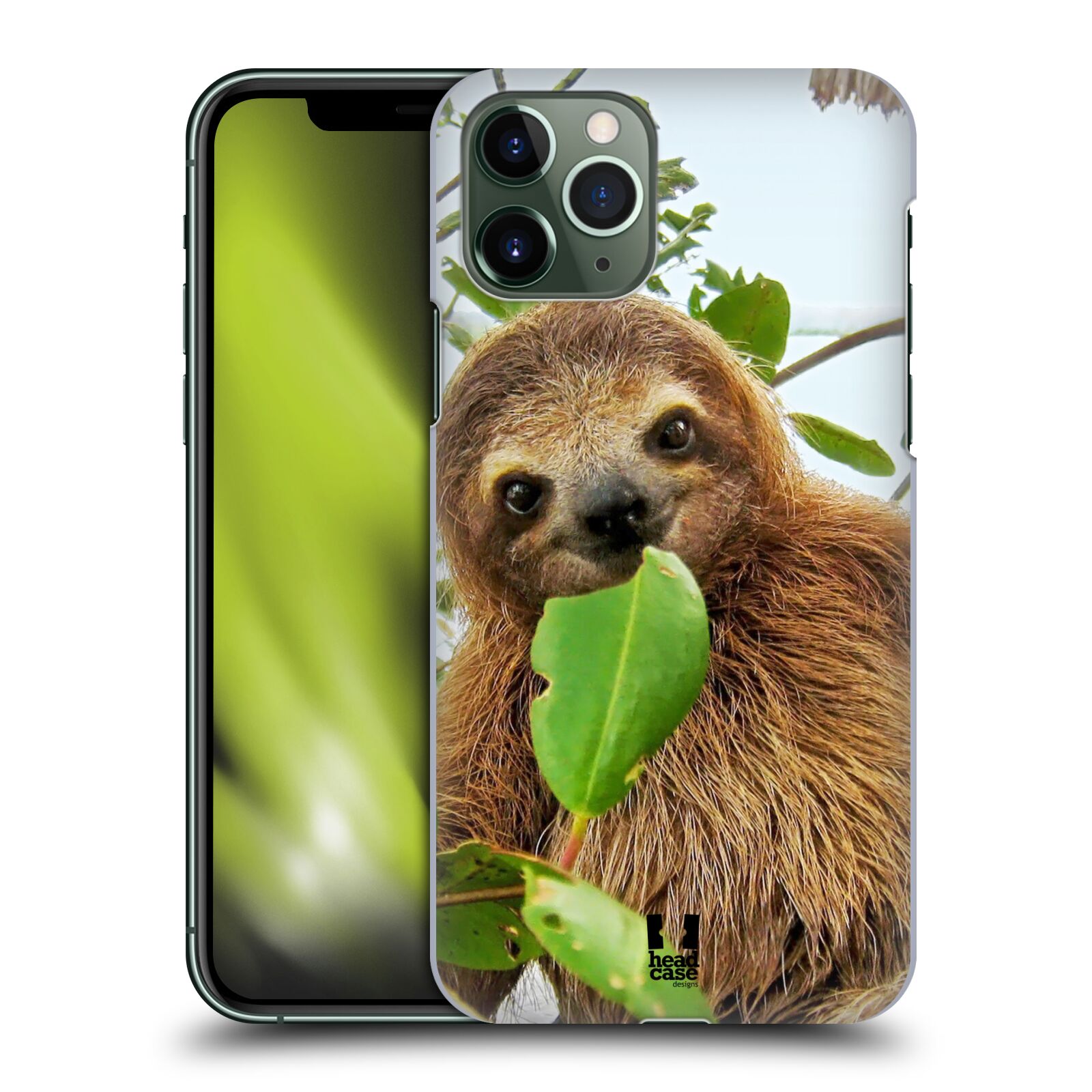 Pouzdro na mobil Apple Iphone 11 PRO - HEAD CASE - vzor slavná zvířata foto lenochod